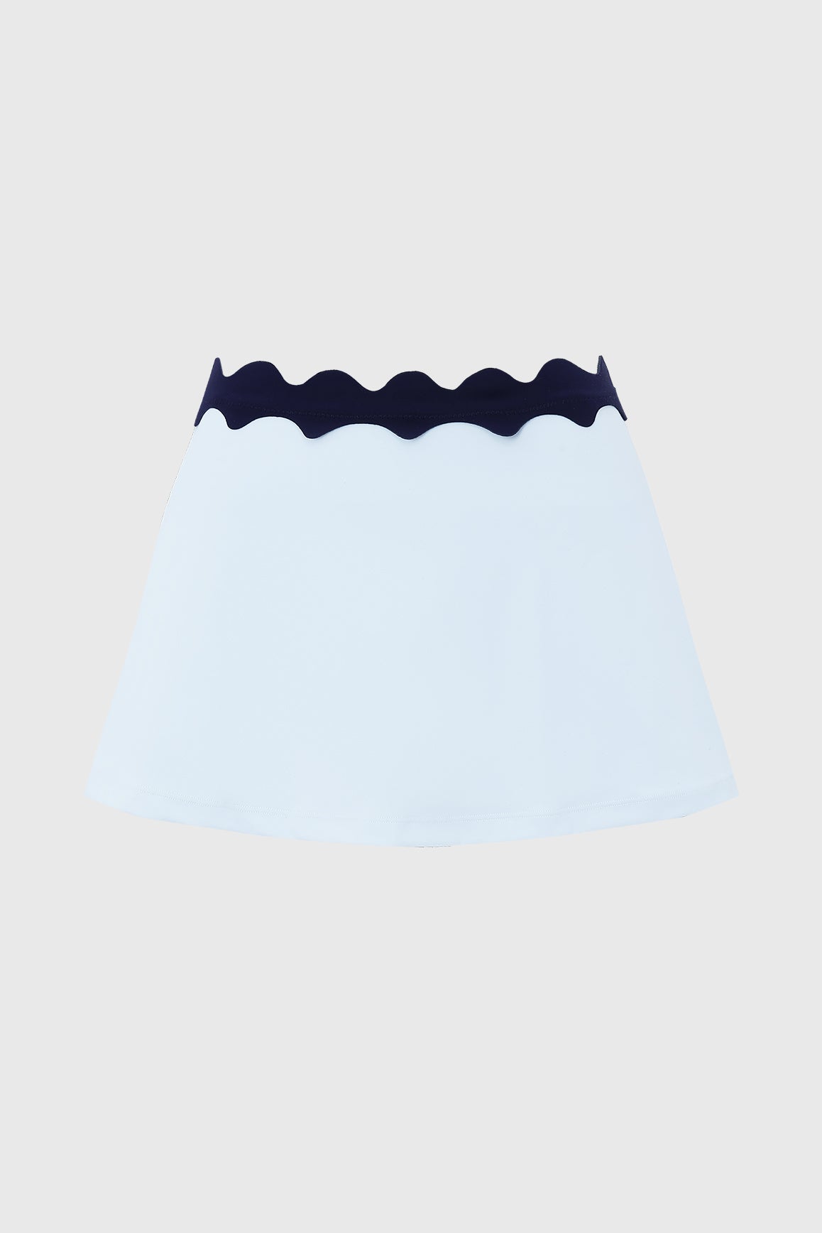 Riviera Scallop Contrast Skirt