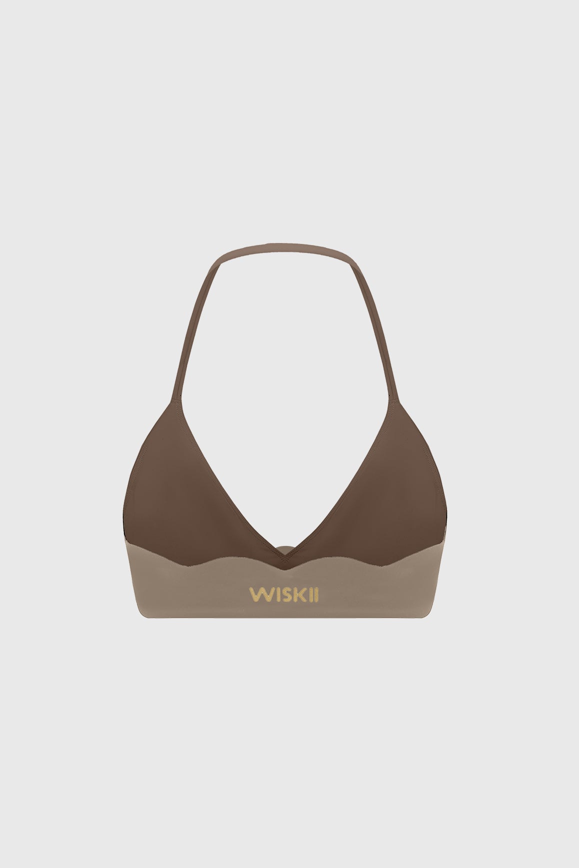 Riviera Scallop Contrast Halter Bra