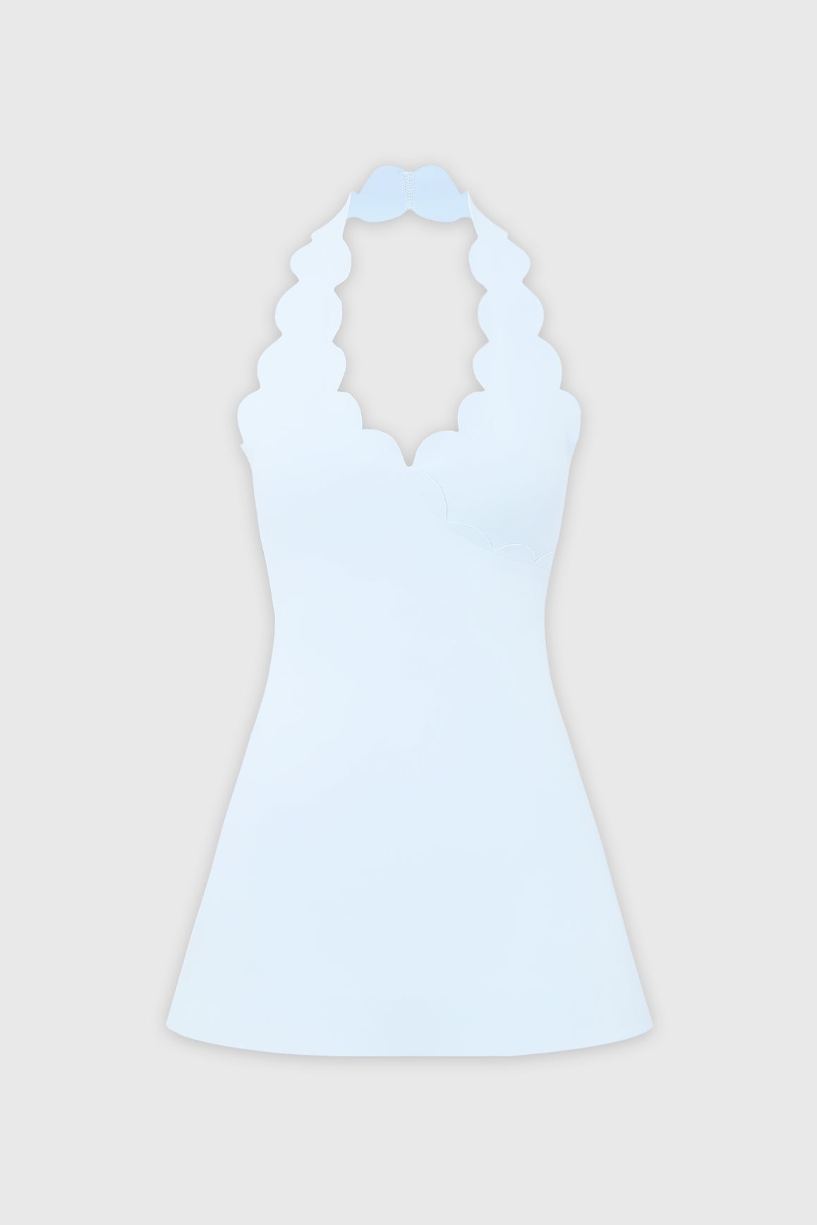 Riviera Scallop-Halter Dress