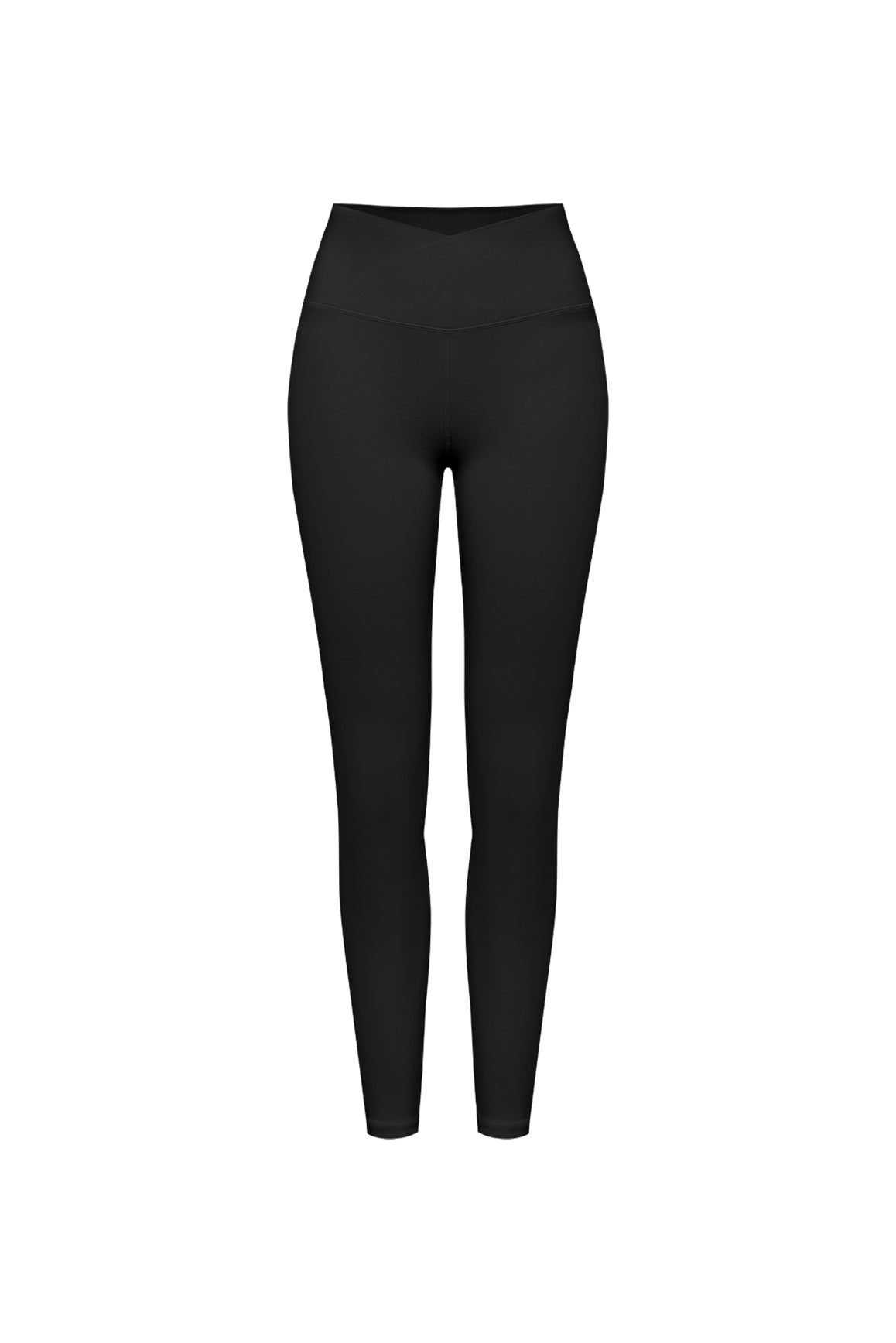 Black V-Waist Scrunch Leggings | WISKII Active 