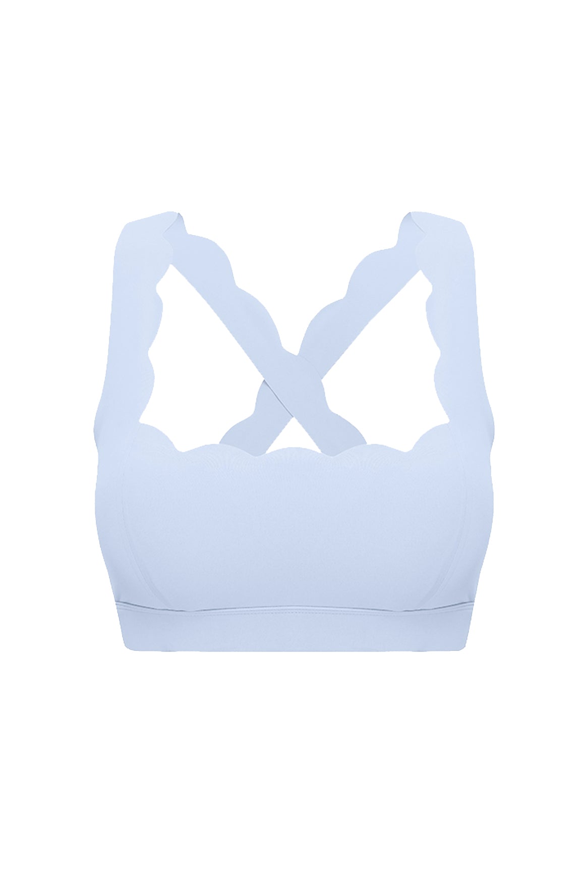 Cross Back Sports Bra | Heavenly Blue | WISKII Active