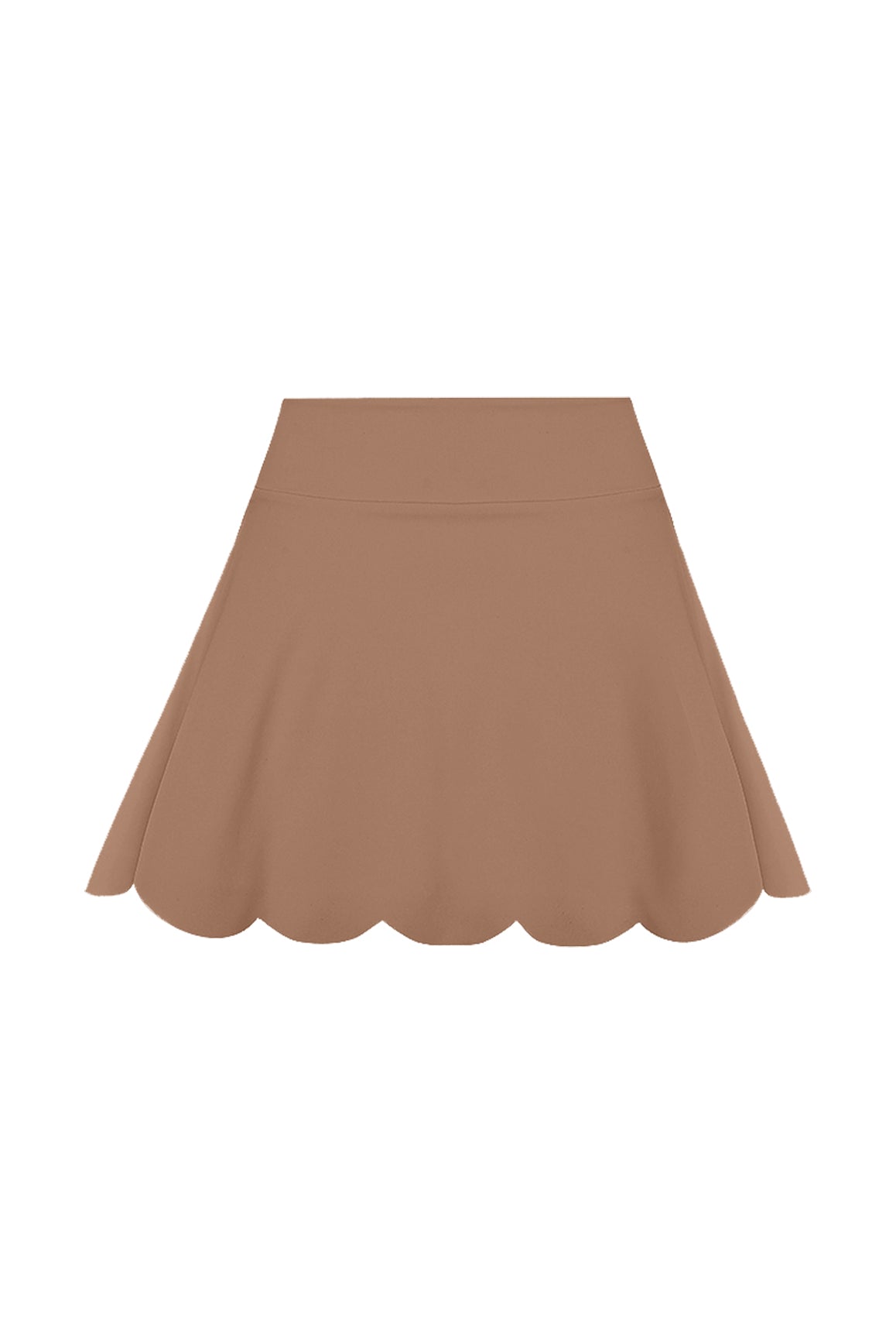 High-Waist A-line Tennis Skirt | Tuscan Tan | WISKII Active