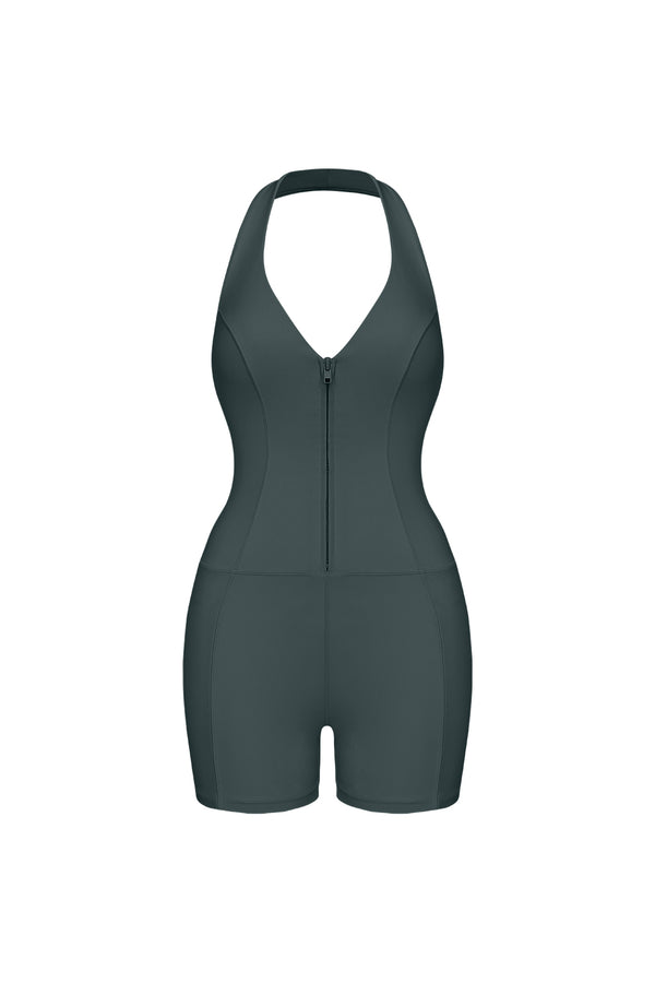 Riviera Hourglass Zip Front Romper