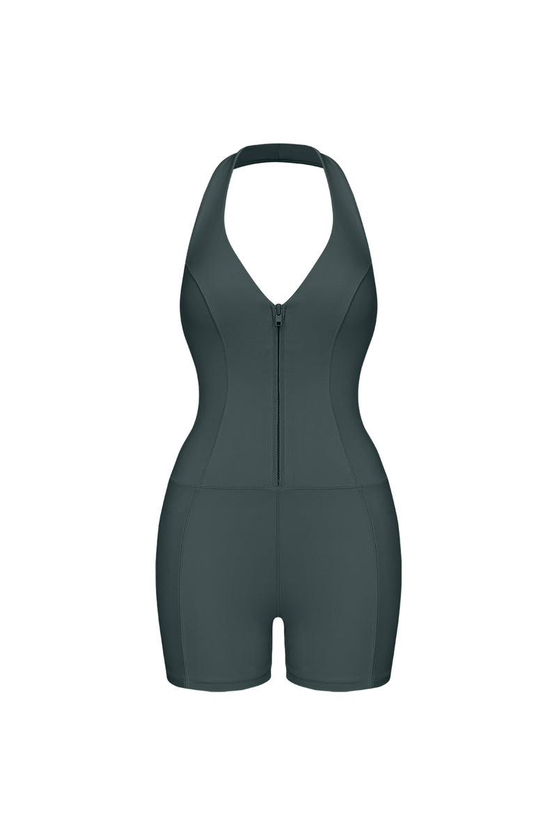 Riviera Hourglass Zip Front Romper