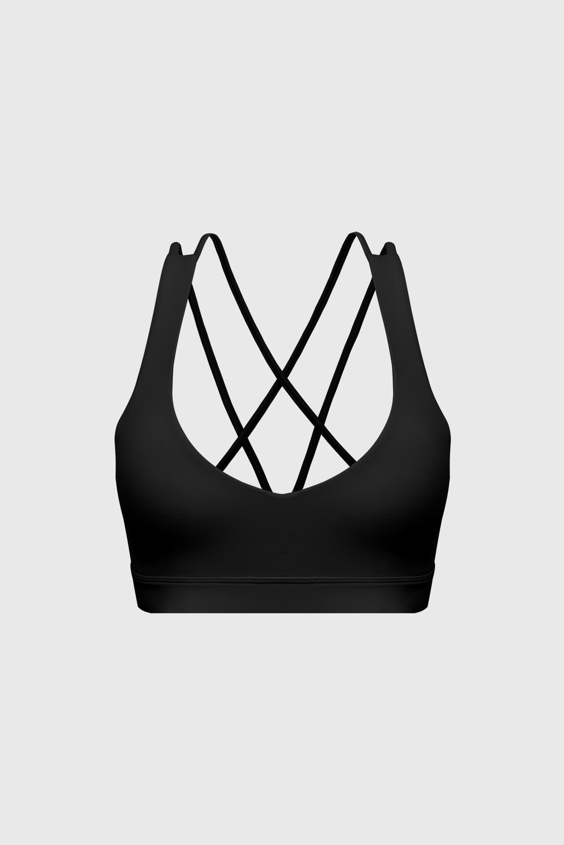 Scoop Neck Crossback Bra.