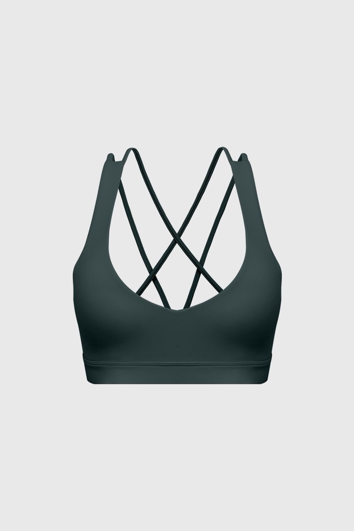 Scoop Neck Crossback Bra.