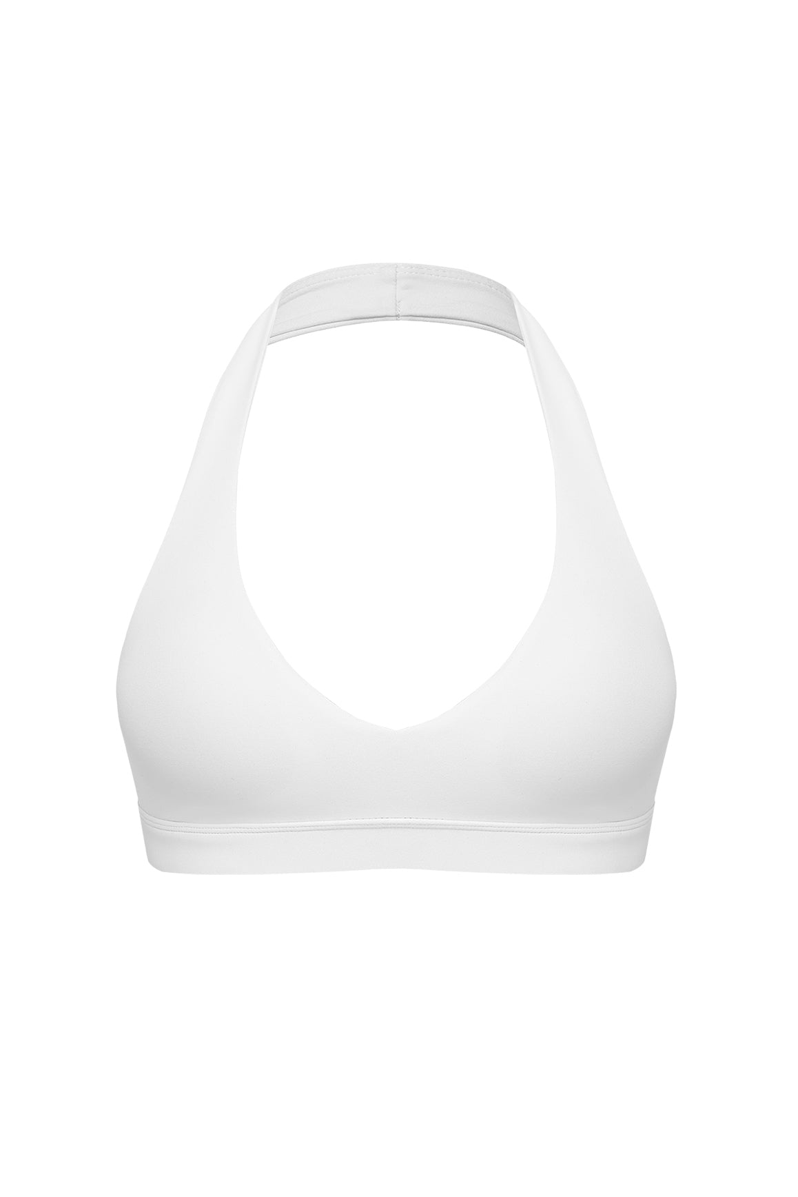 V-Cut Halter Bra | Ivory | WISKII Active