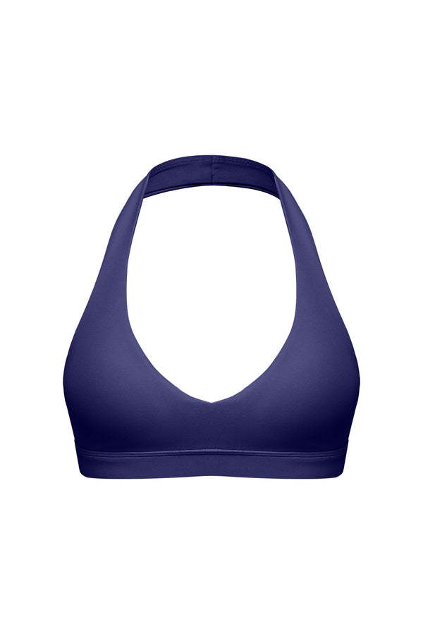 V-Cut Halter Bra | Midnight bra| WISKII Active