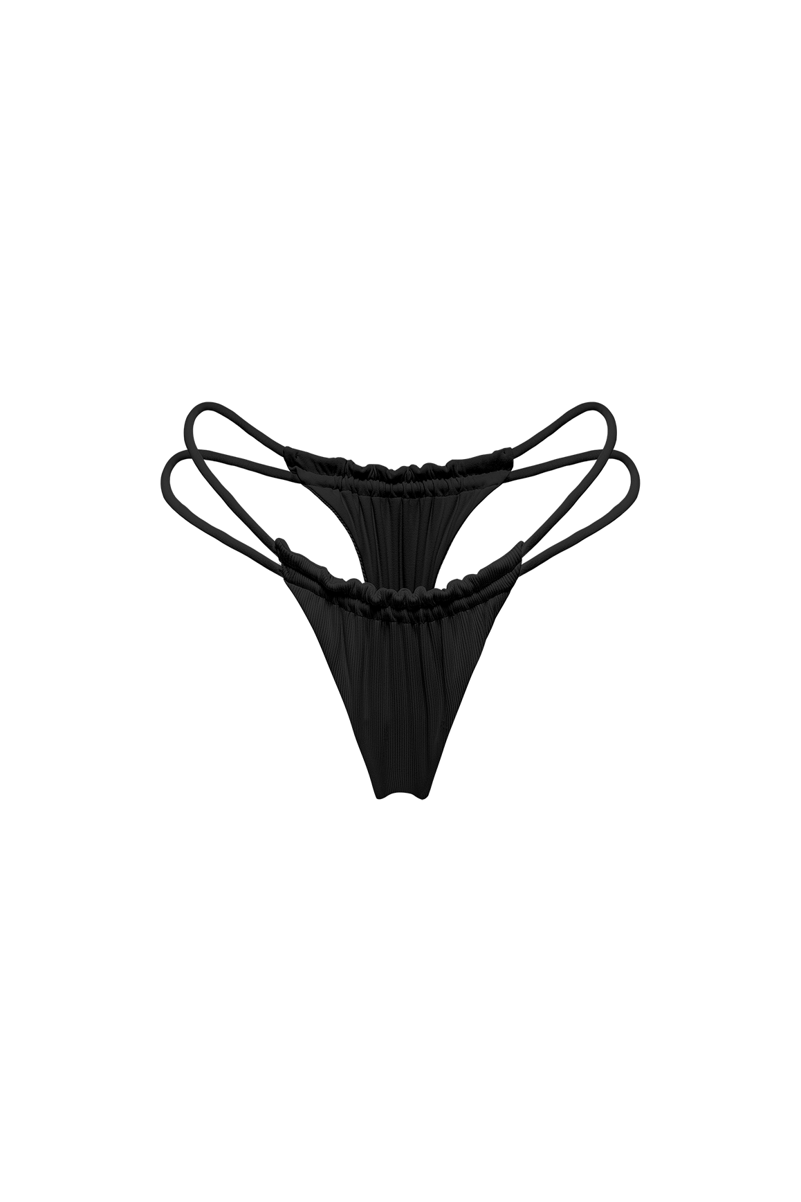 WISKII Double-Strap Bikini Bottom | black bikini bottom | WISKII Active