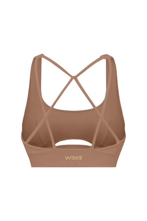 WISKII Vibrant Strapback Bra | Tuscan Tan | WISKII Active