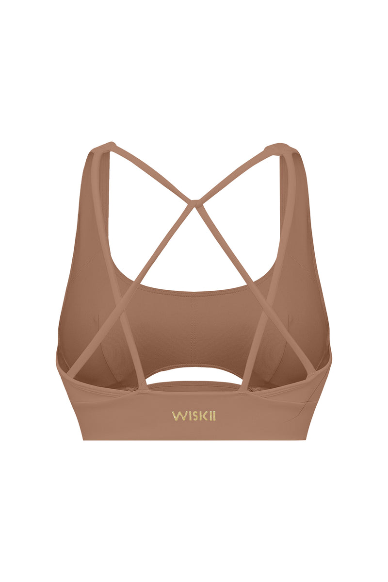WISKII Vibrant Strapback Bra | Tuscan Tan | WISKII Active
