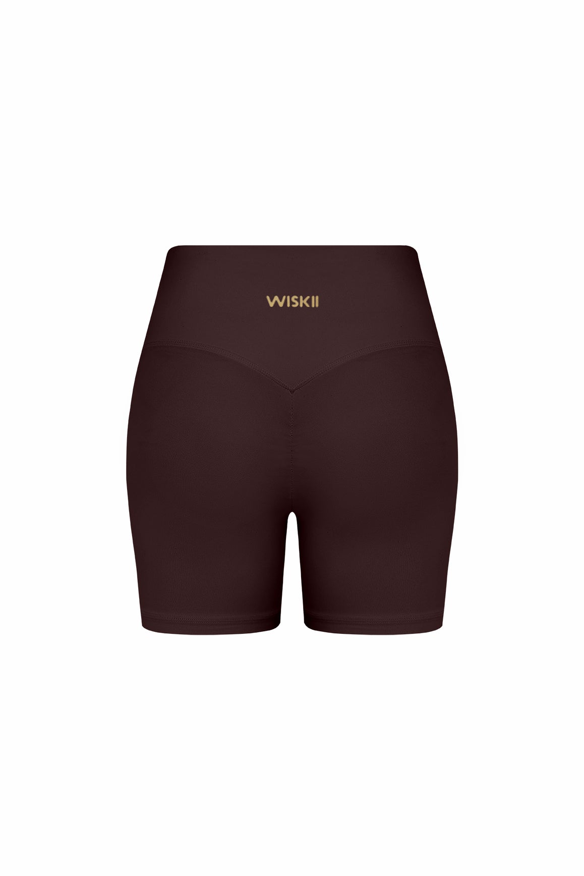 High-waist Vigor Scrunch Shorts by WISKII, featuring a fitted design and scrunch detail, shown in a vibrant athletic style.