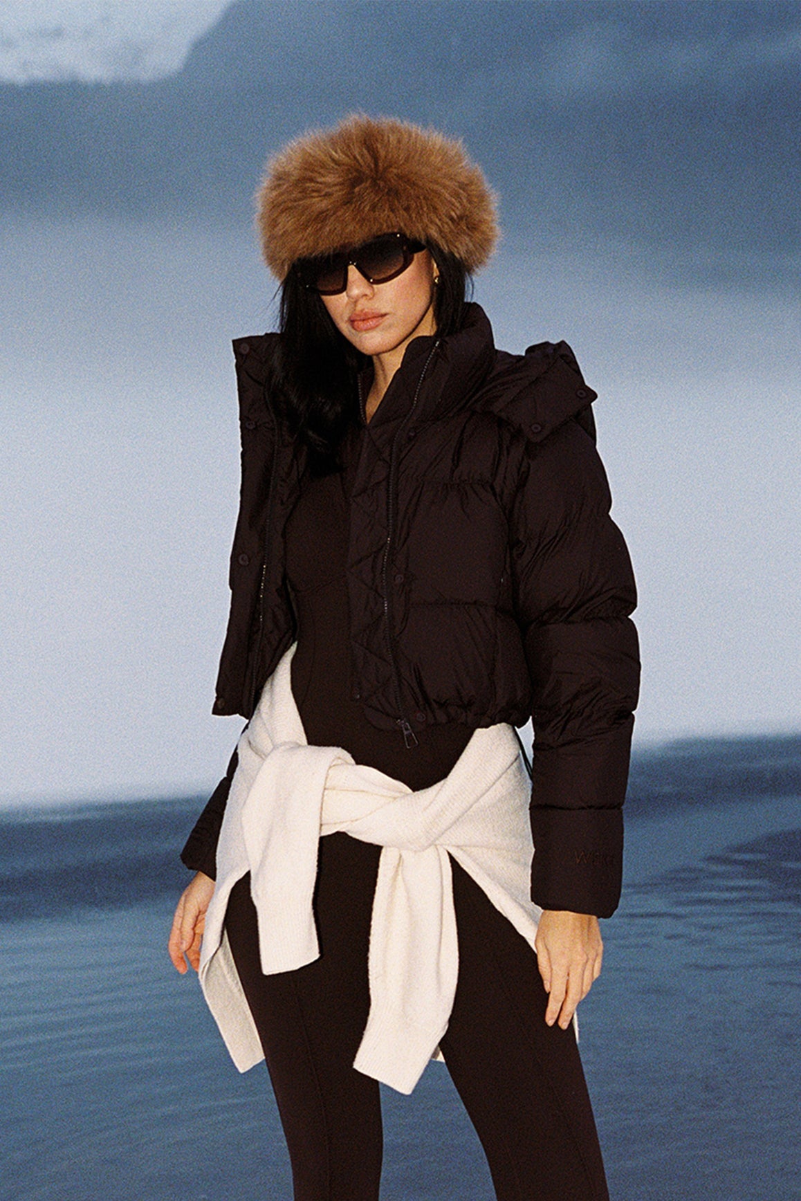 WISKII Cropped Convert Down Jacket