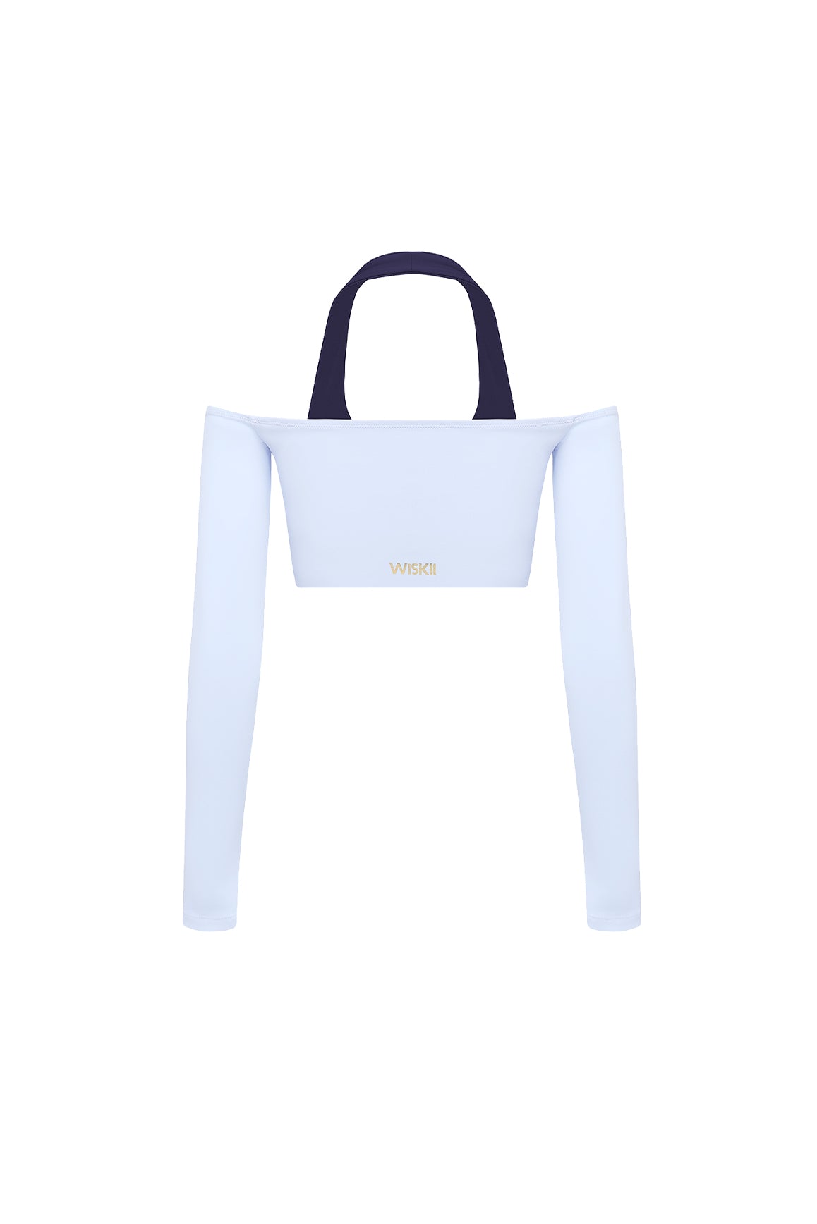 オフショルダー長袖クロップトップ