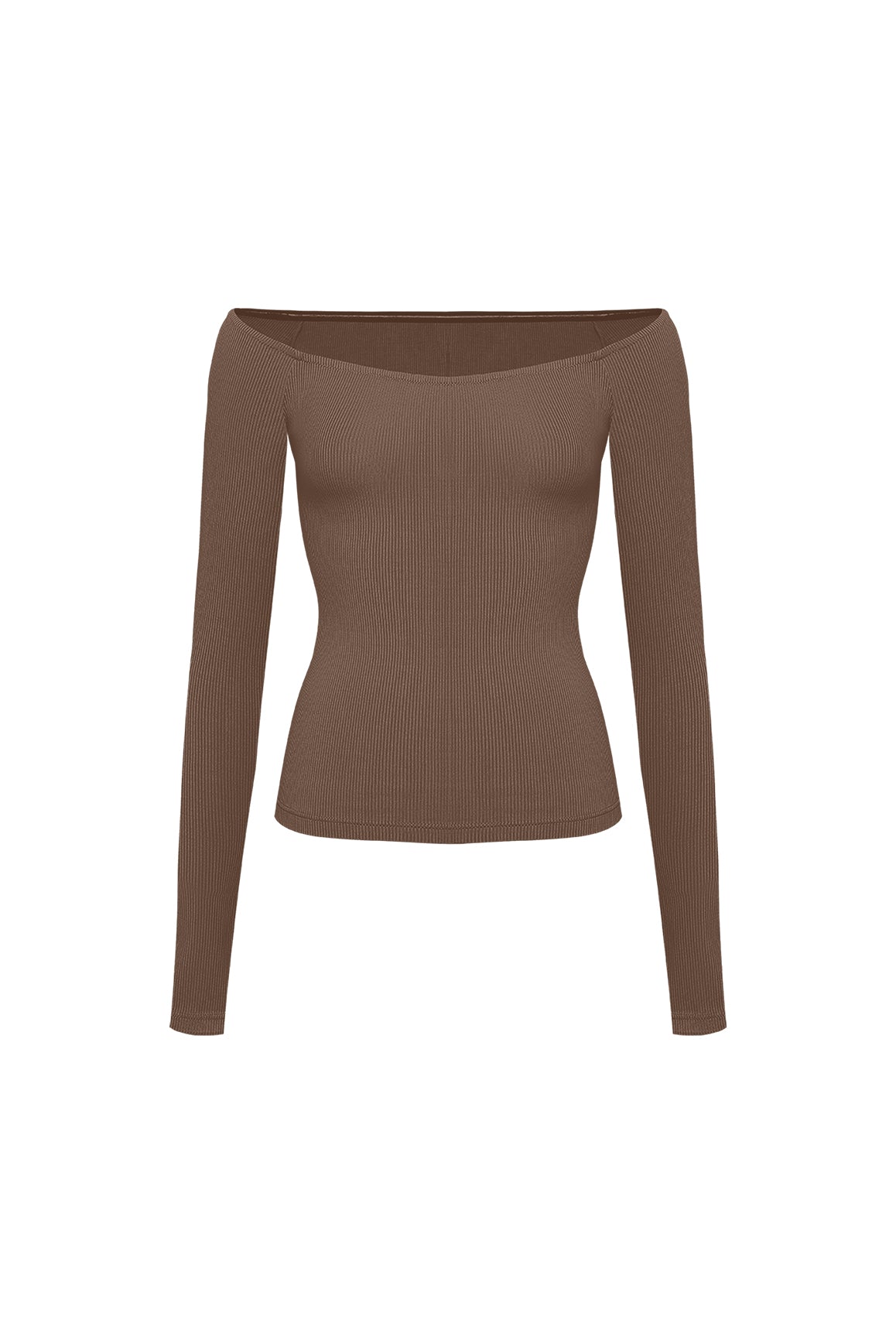 WISKII Sculpt Off-Shoulder Top in a stylish design, showcasing a relaxed fit and elegant neckline.