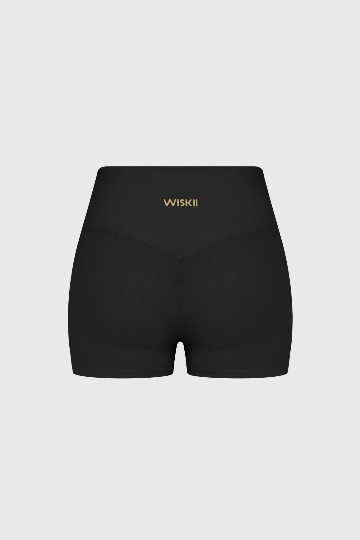 WISKII Riviera high rise scrunch shorts in a lightweight fabric, featuring a comfortable high waist and stylish scrunch detail.