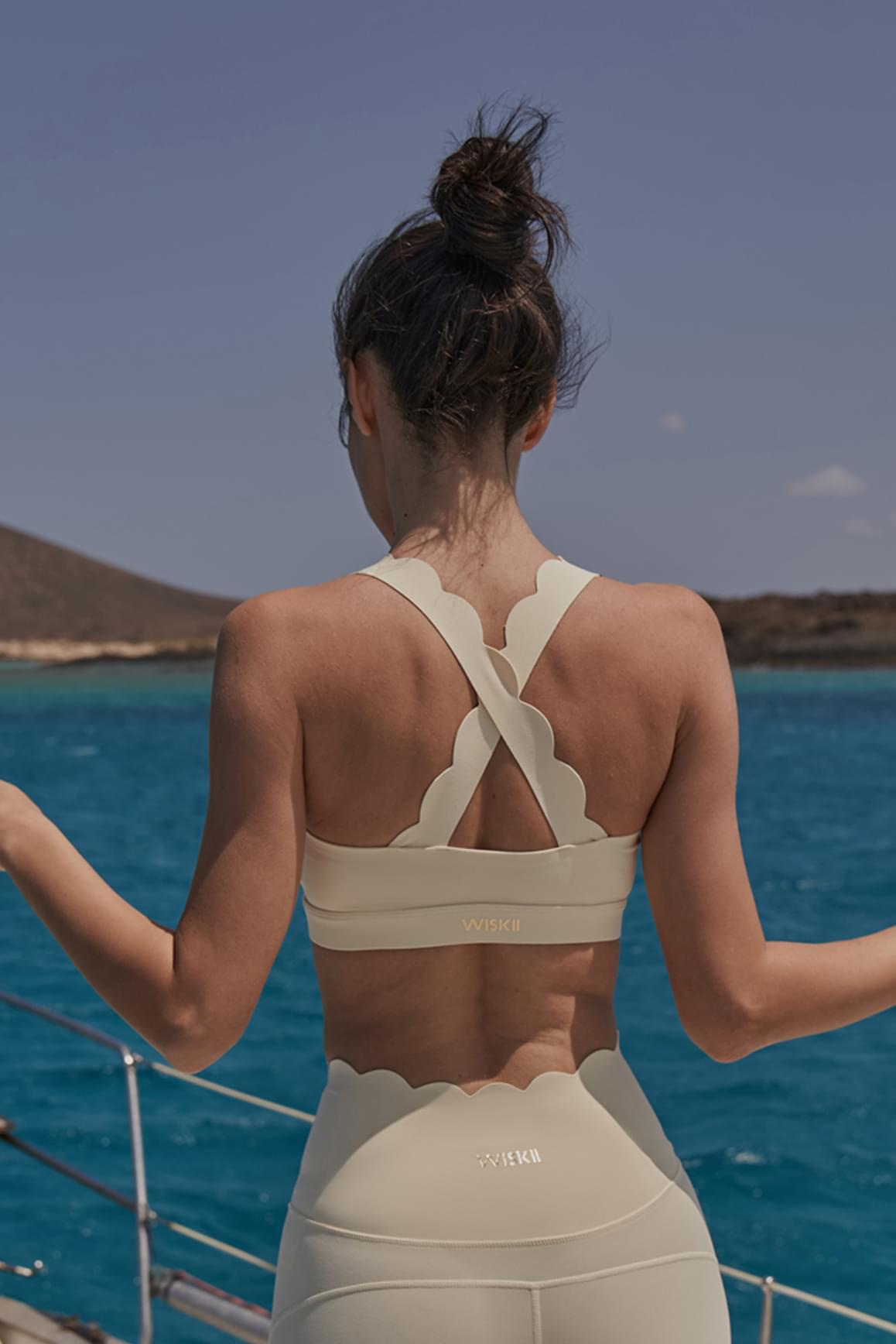 Cross Back Sports Bra - WISKII - Sports Bra