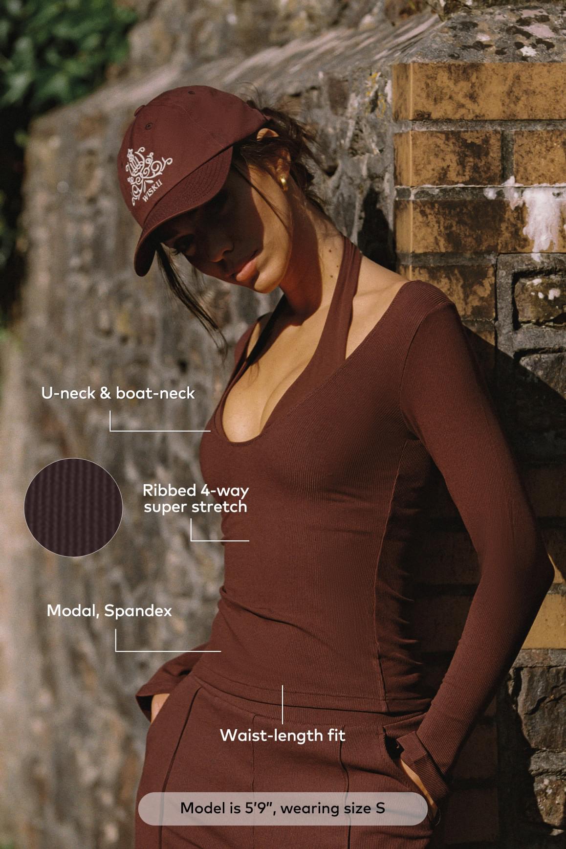 Duo Long Sleeve Top - WISKIIWS629velvetfigS