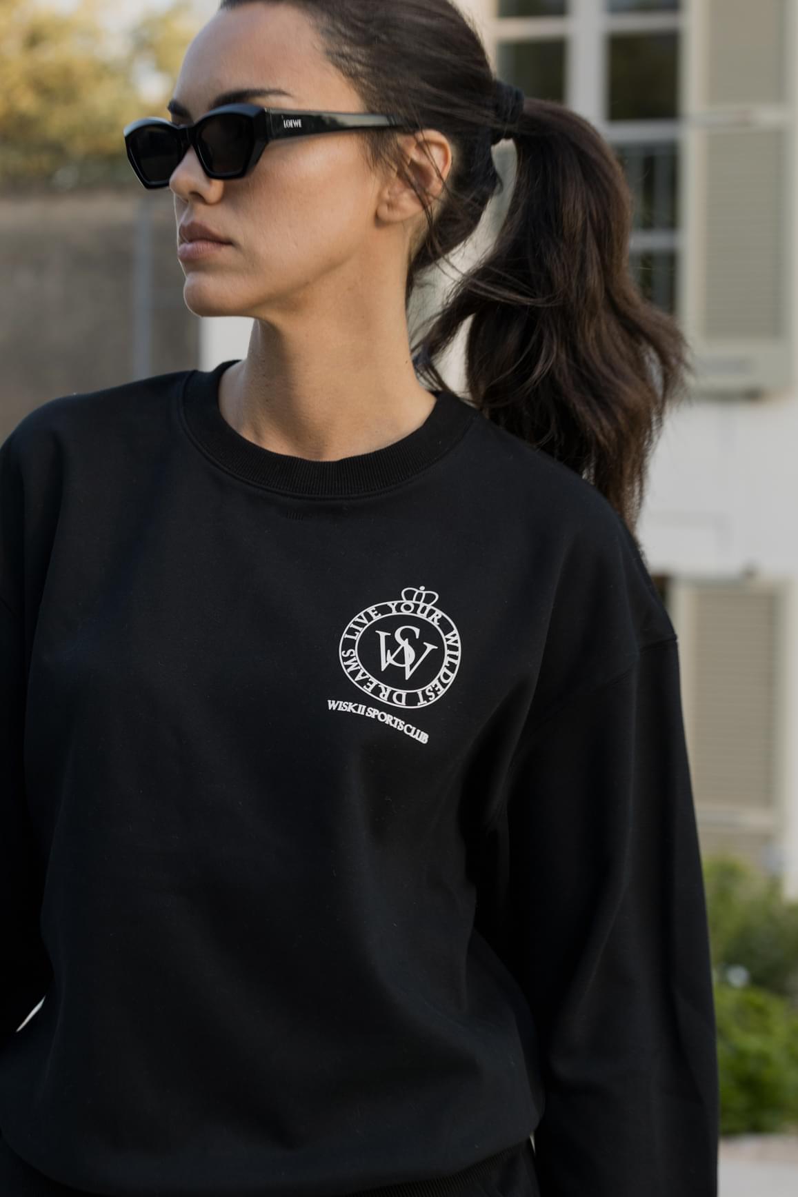 Essential Crewneck Sweatshirt - WISKIIWS323blackS/M