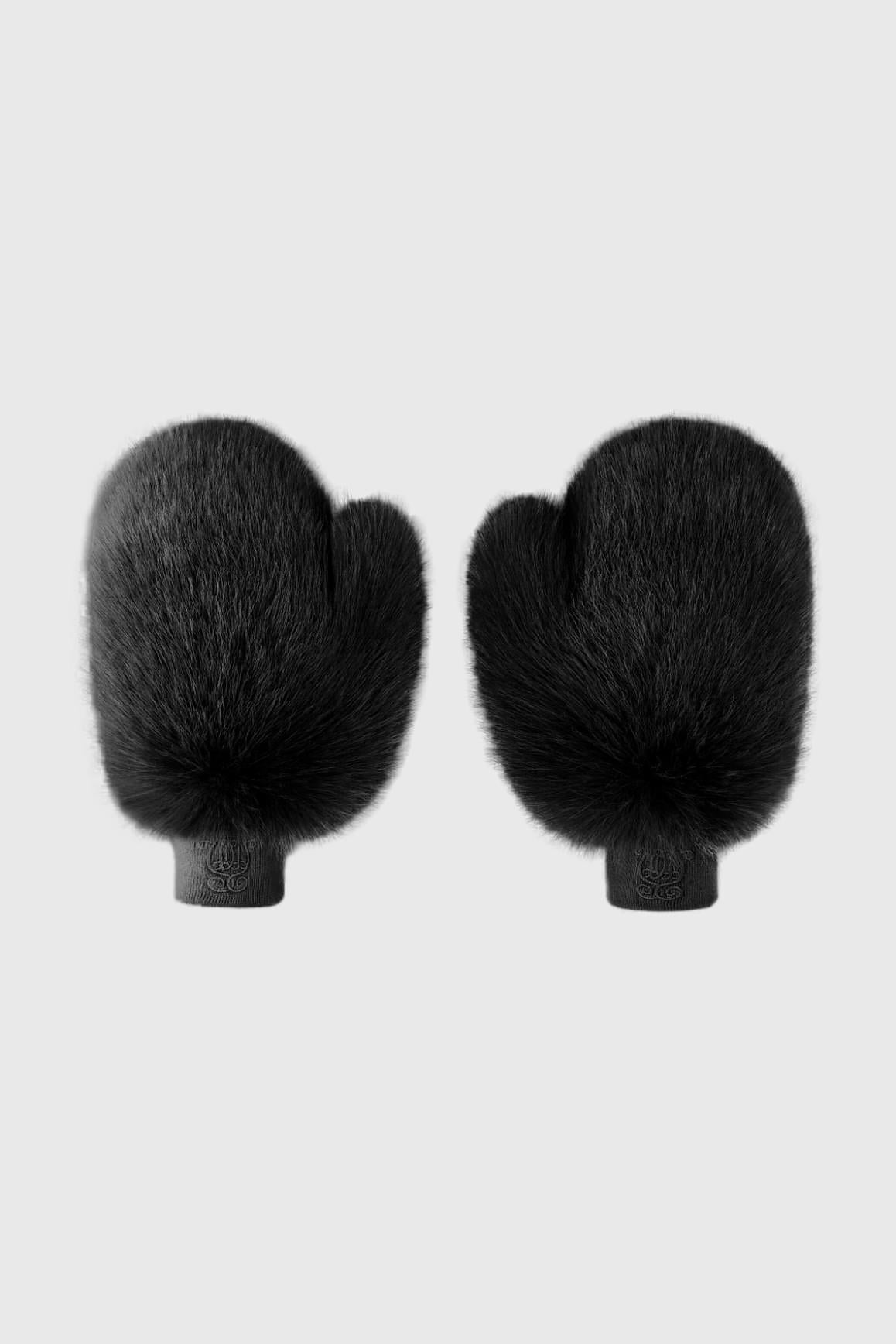 Frost Faux Fur Mittens - WISKIIWS653jetblackOneSize