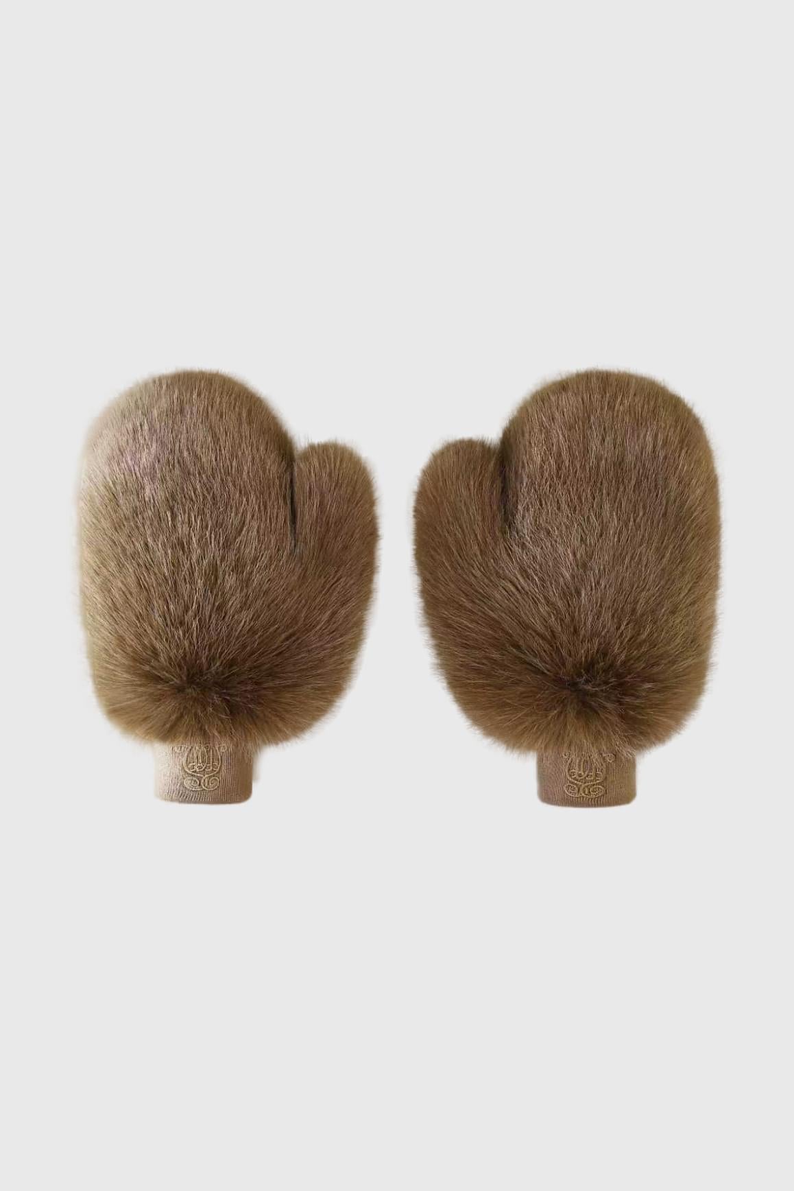 Frost Faux Fur Mittens - WISKIIWS653amberOneSize