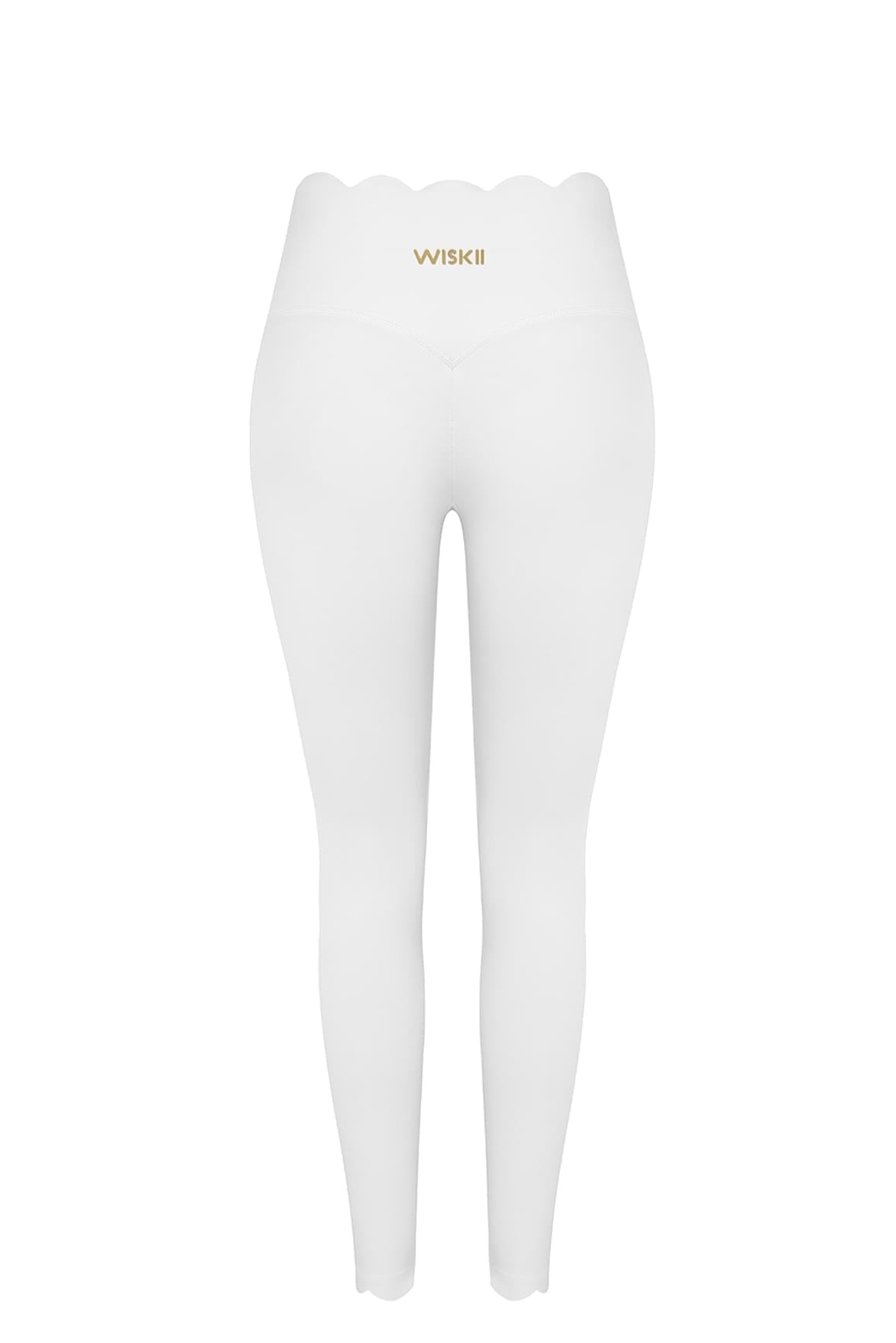 High-Waist Scallop Scrunch Legging - WISKII - Leggings