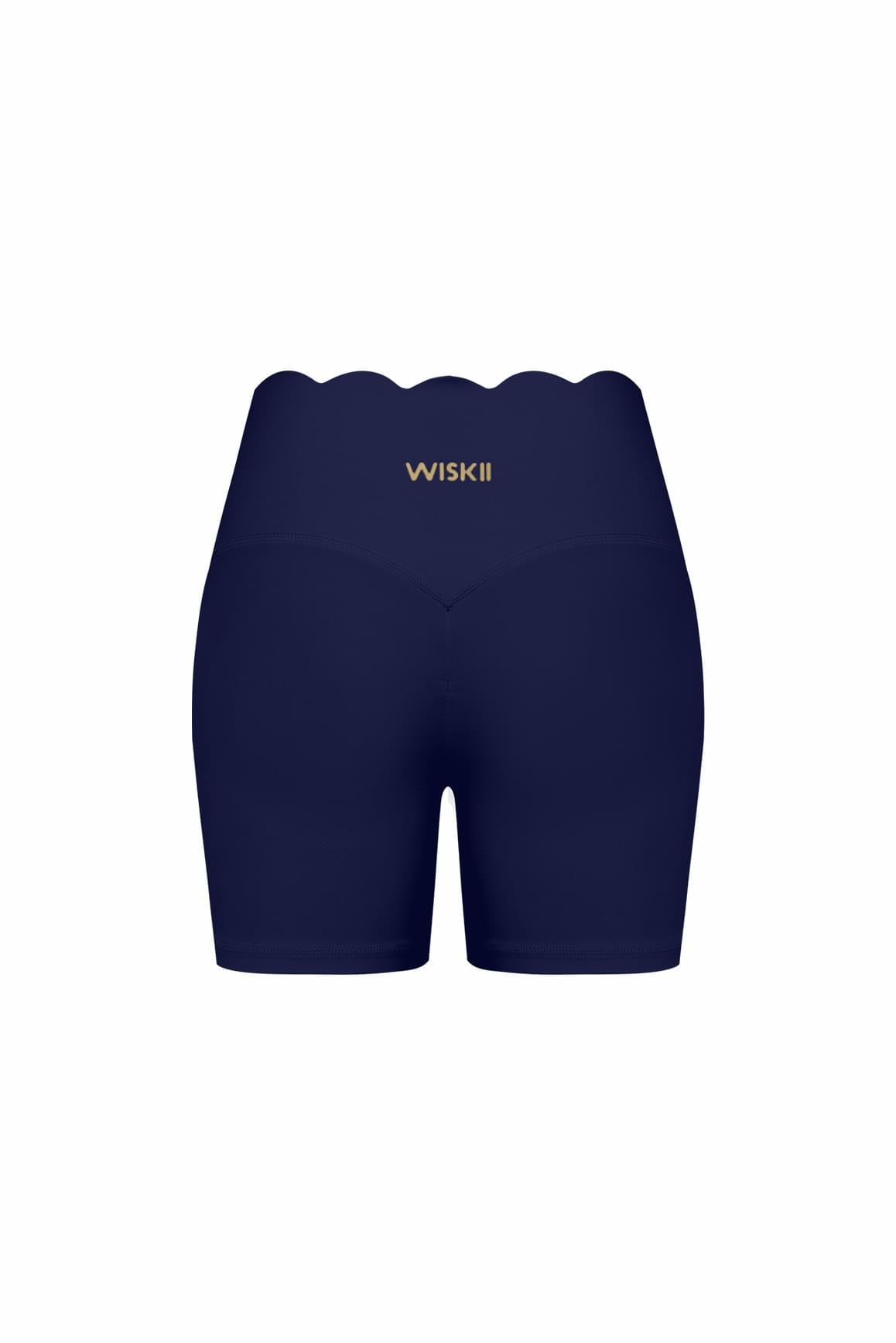 High-Waist Scallop Scrunch Short - WISKII - Shorts