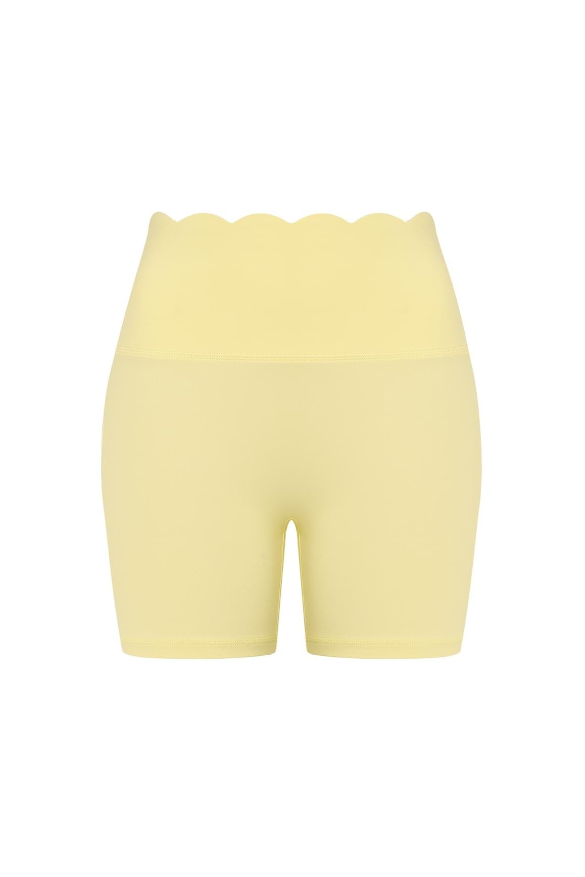 High-Waist Scallop Scrunch Short - WISKII - Shorts