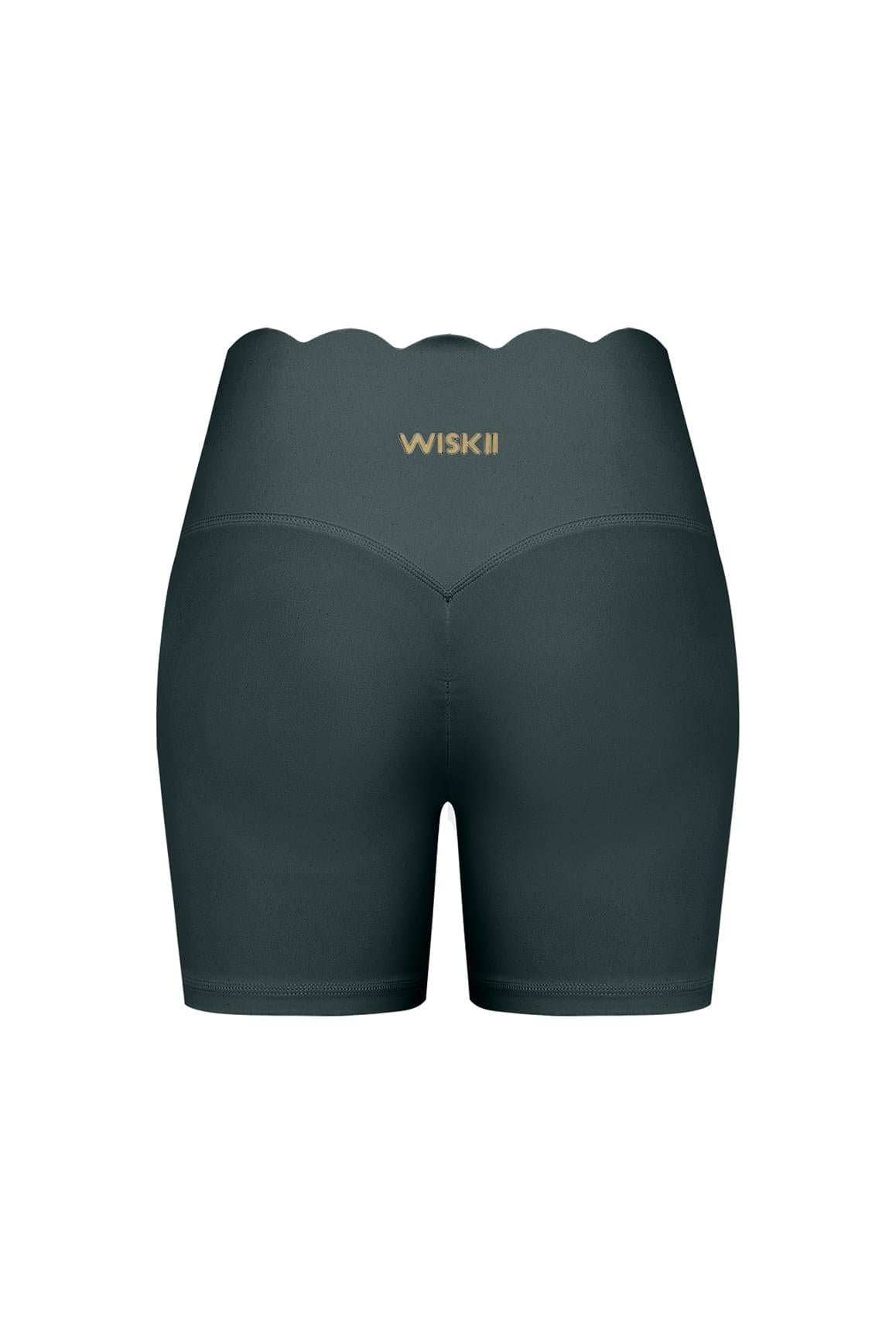 High-Waist Scallop Scrunch Short - WISKIIWS559deepseaS