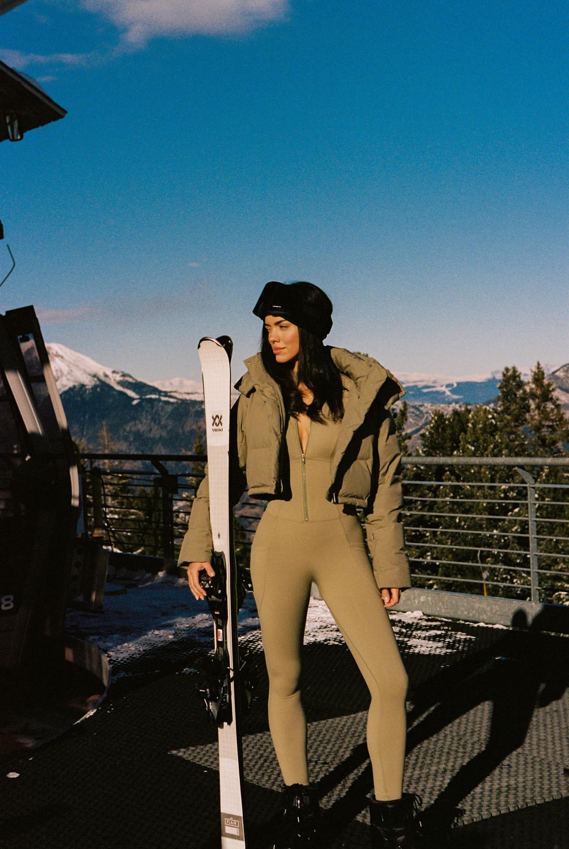 Long Sleeve Half-Zip Full Length Unitard - WISKII - Jumpsuits & Rompers