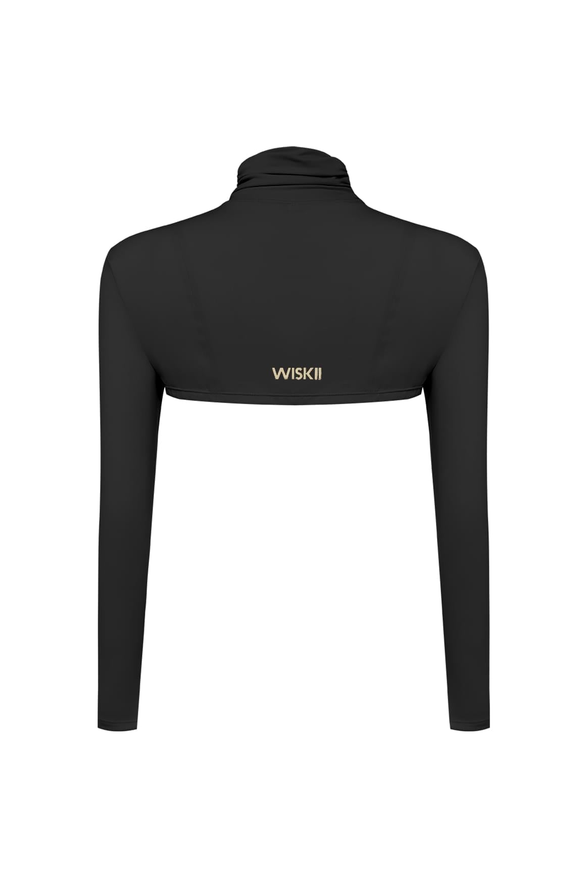 Long Sleeve High Neck Layering Top - WISKIIWS520blackS