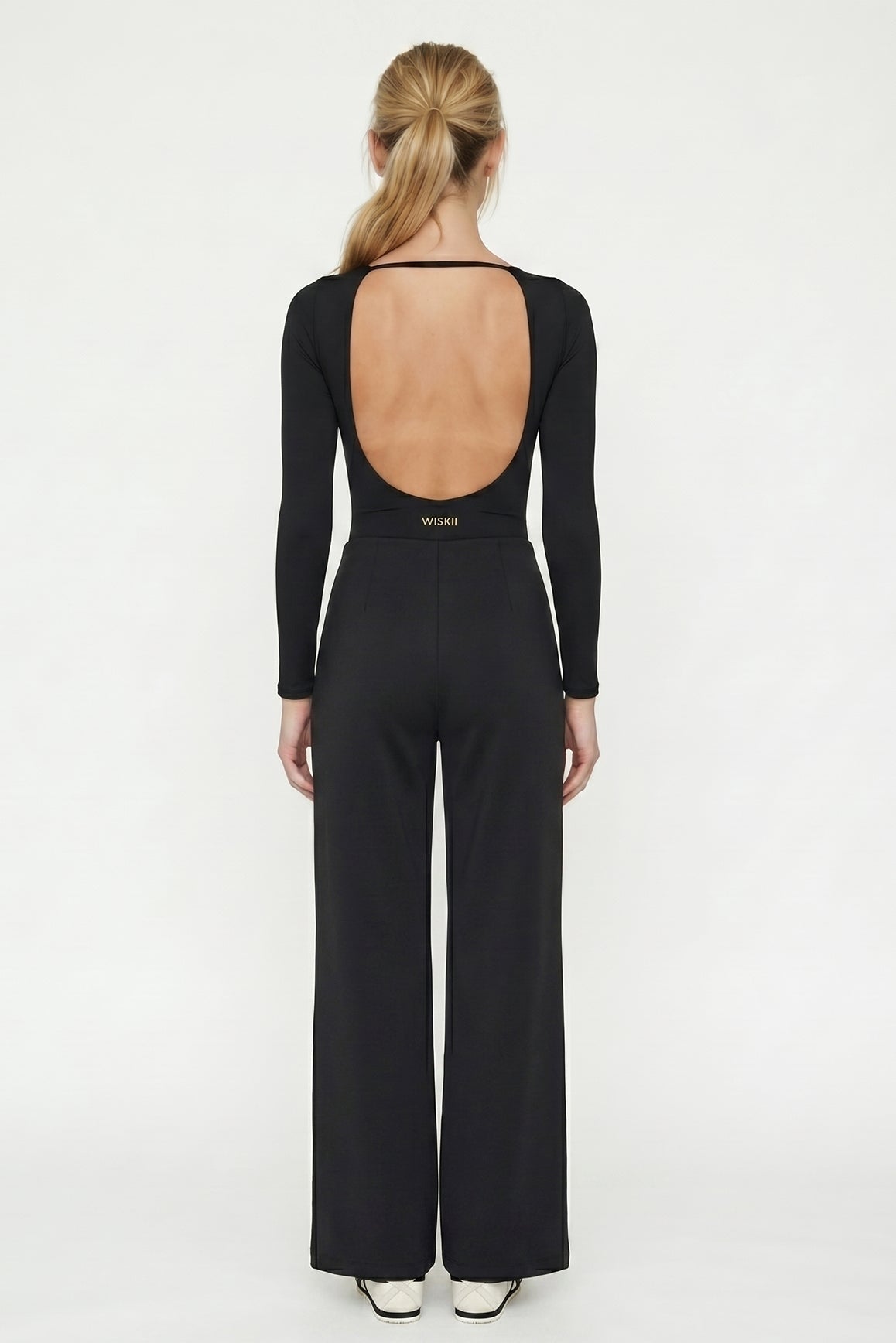 Long Sleeve Open Back Bodysuit - WISKII - Bodysuit