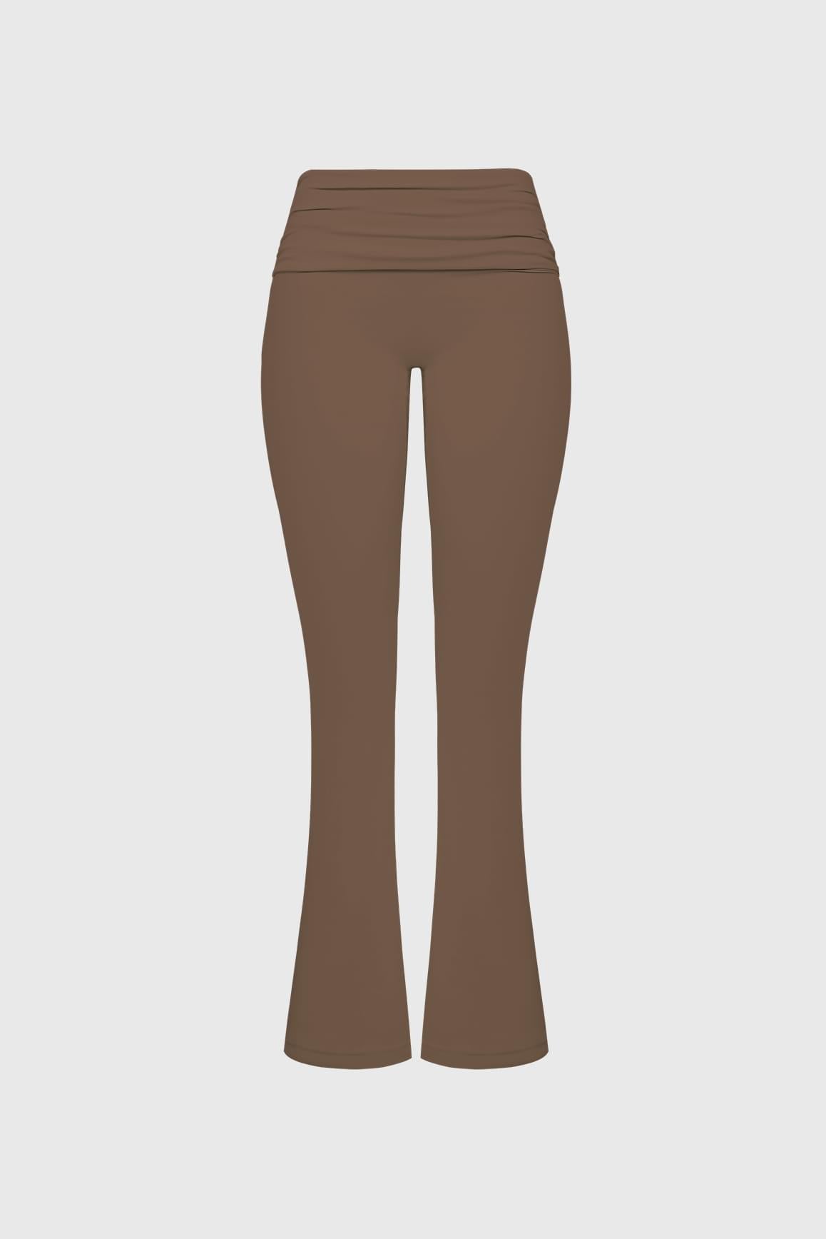 Low Rise Scrunch Flare Legging - WISKIIWS698LdeserttruffleS