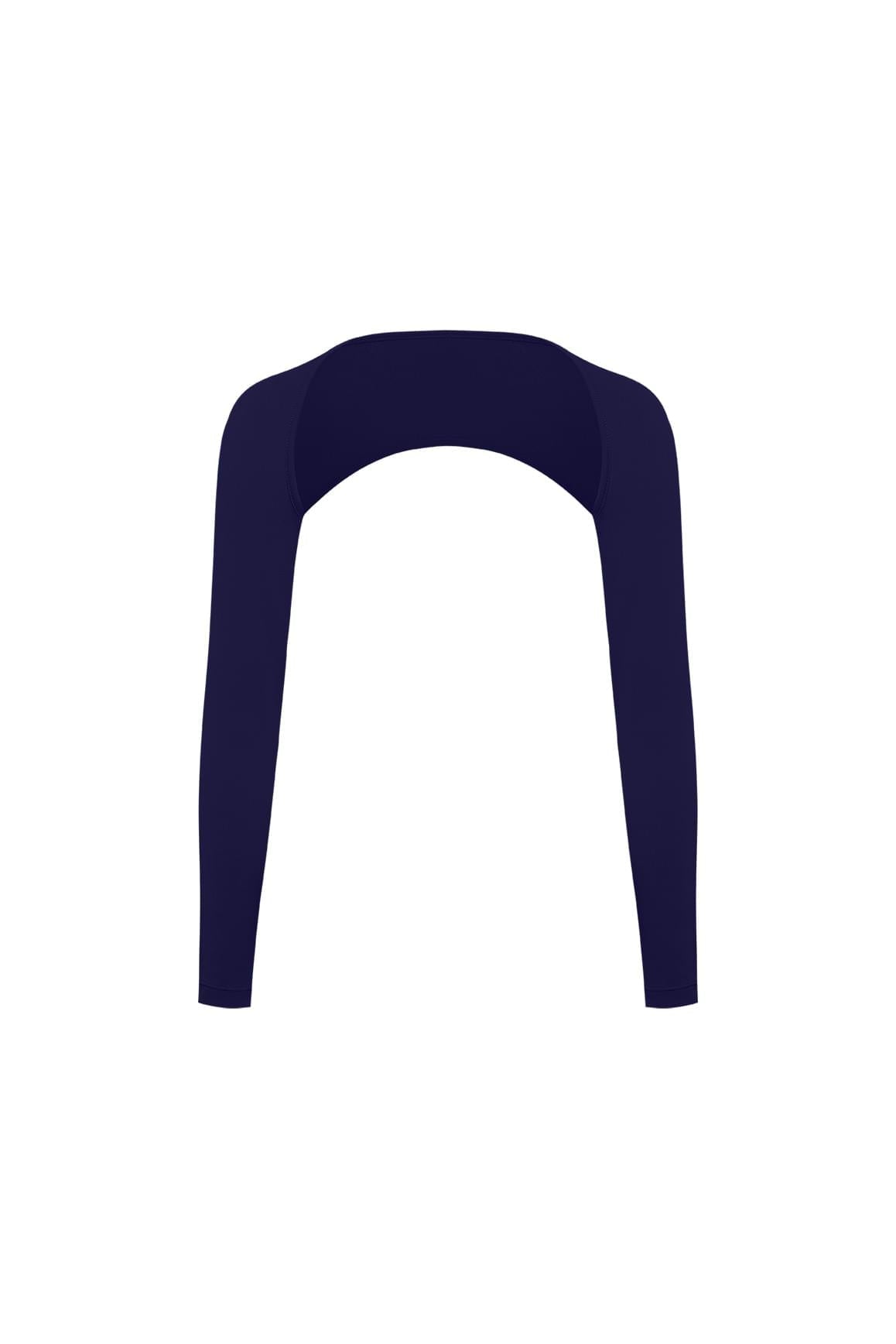 Minimal Long Sleeve Sports Shrug - WISKIIWS623midnightblueS