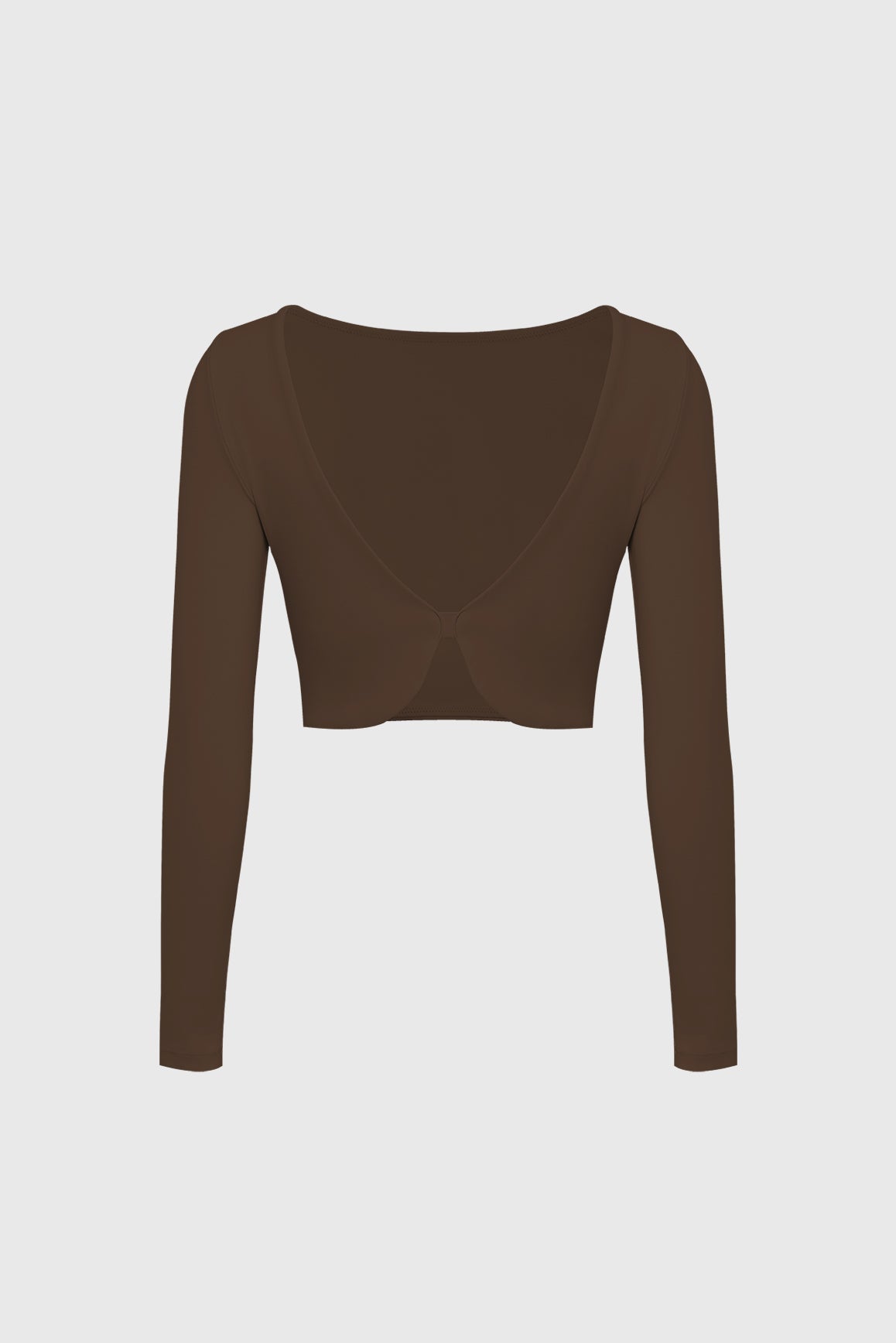 Poise Split-Back Long Sleeve Crop Top - WISKII - Crop Tops