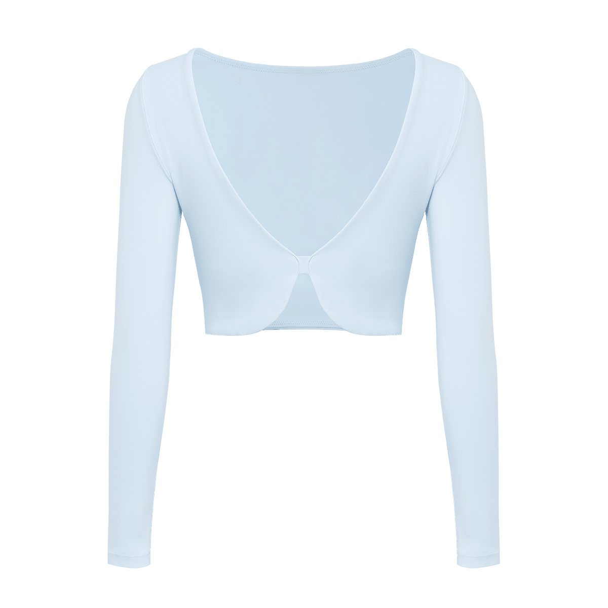 Poise Split-Back Long Sleeve Crop Top - WISKII - Crop Tops