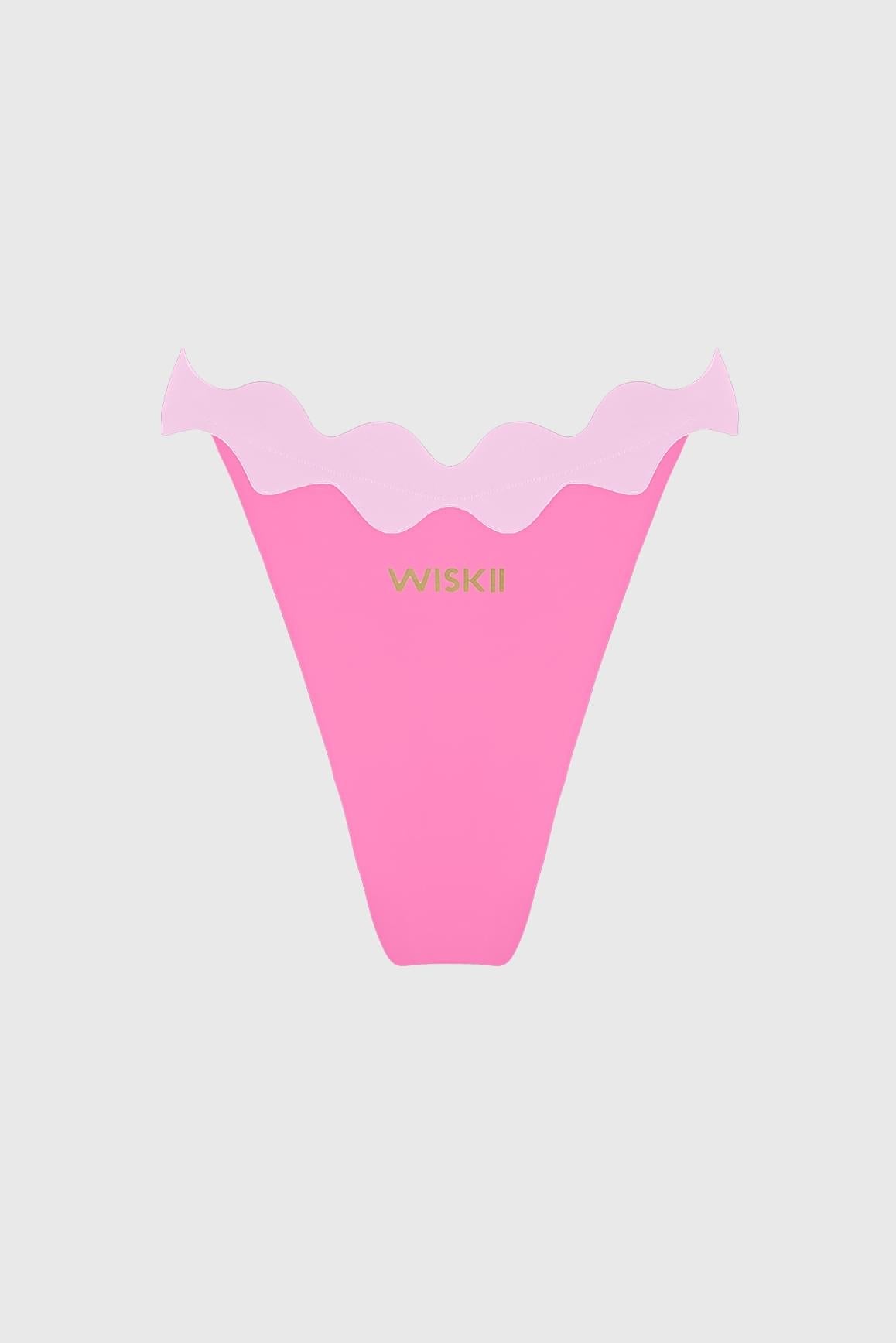 Riviera Scallop Contrast Bikini Bottom - WISKIIWS679hollywoodsakuraS
