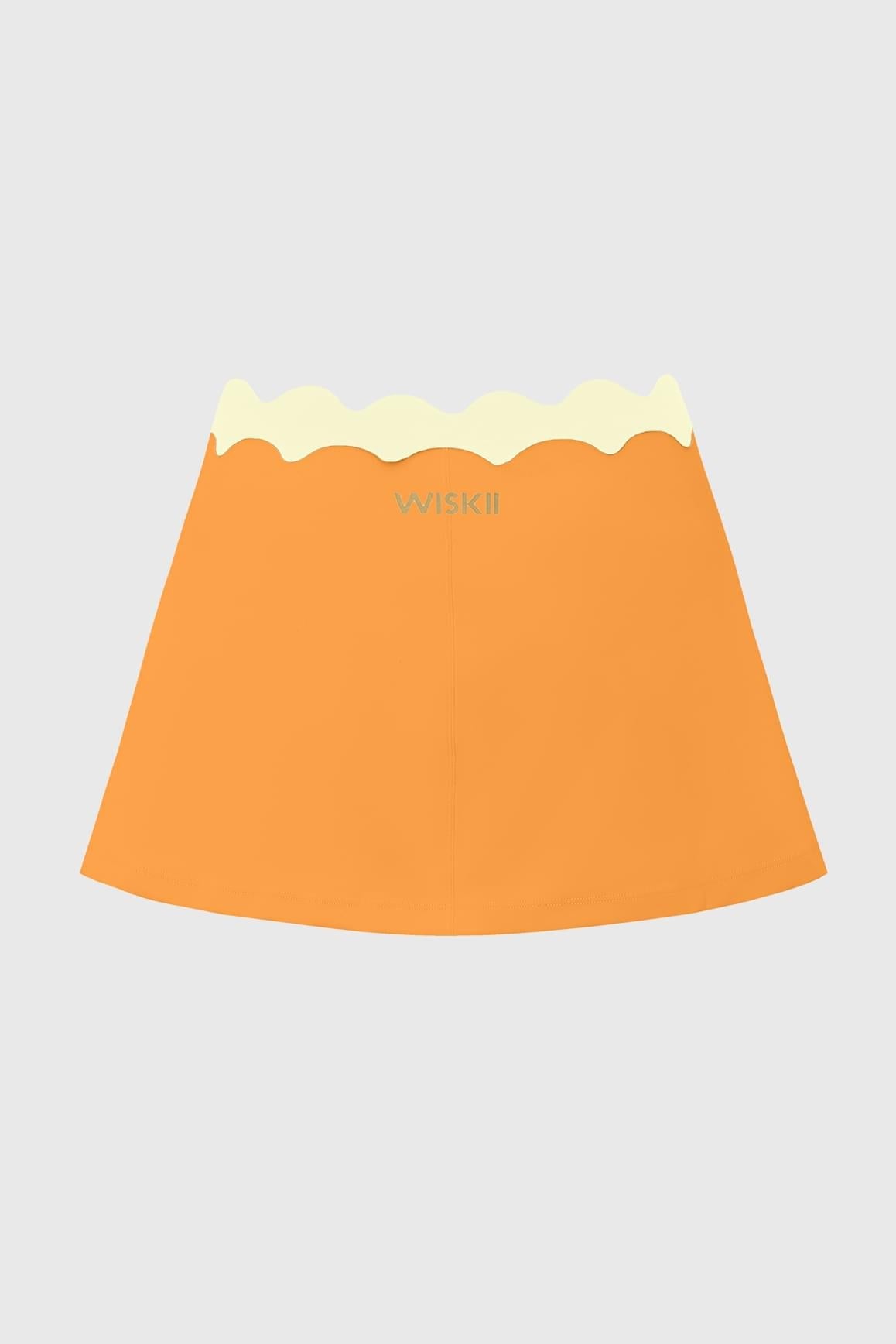 Riviera Scallop Contrast Skirt - WISKIIWS680citruslimoncelloS