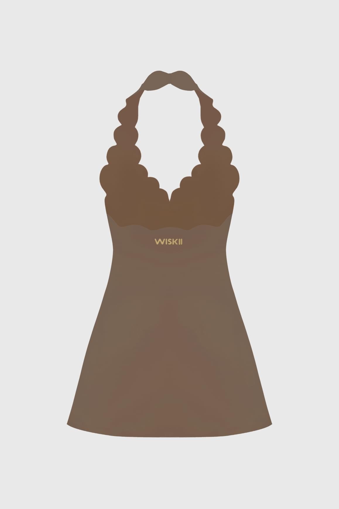 Riviera Scallop-Halter Dress - WISKIIWS692deserttruffleS