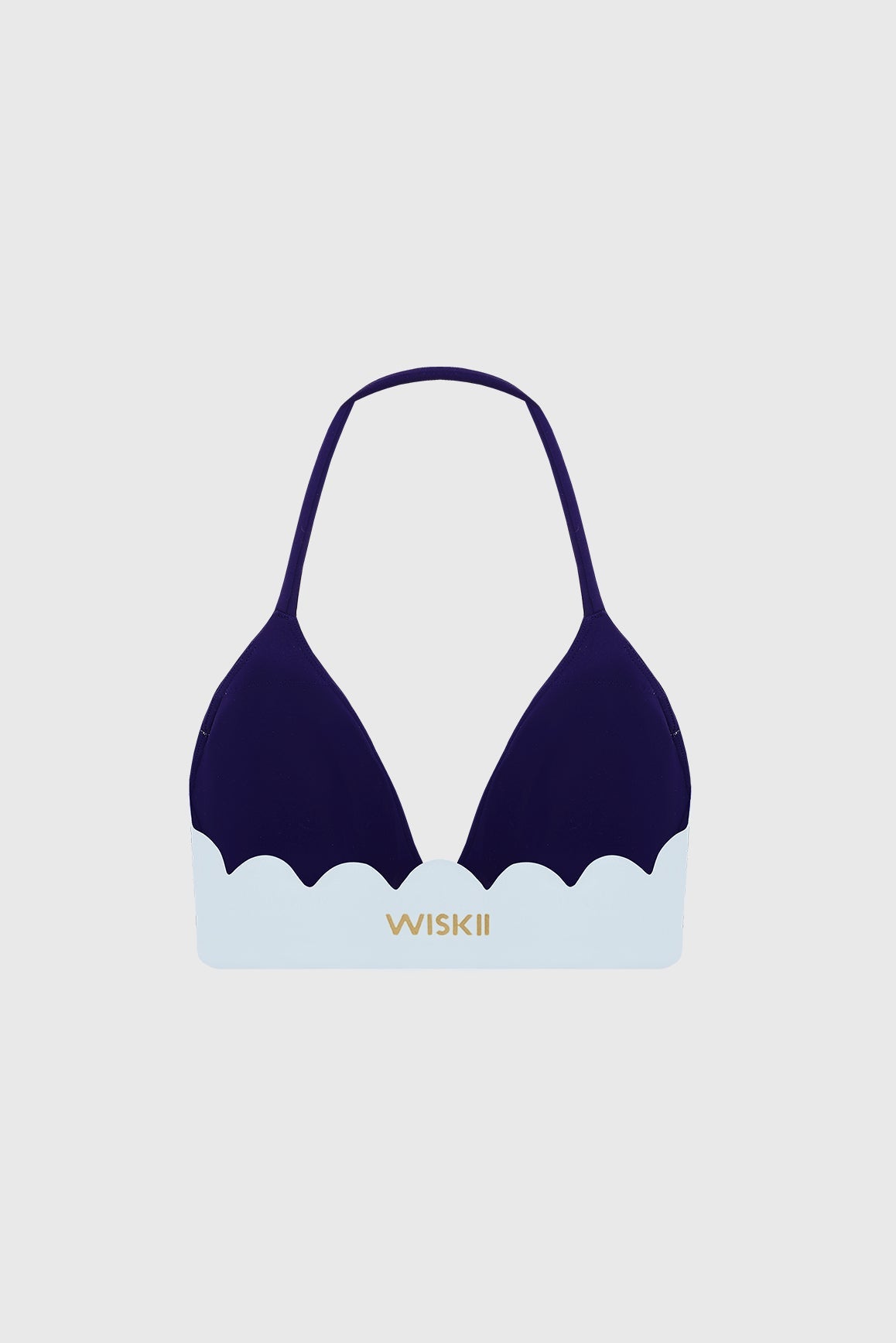Scallop Contour Halter Bra - WISKIIWS682caprimidnightS