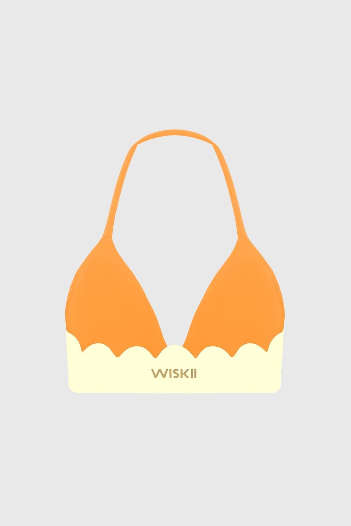 Scallop Contour Halter Bra - WISKIIWS682limoncellocitrusS