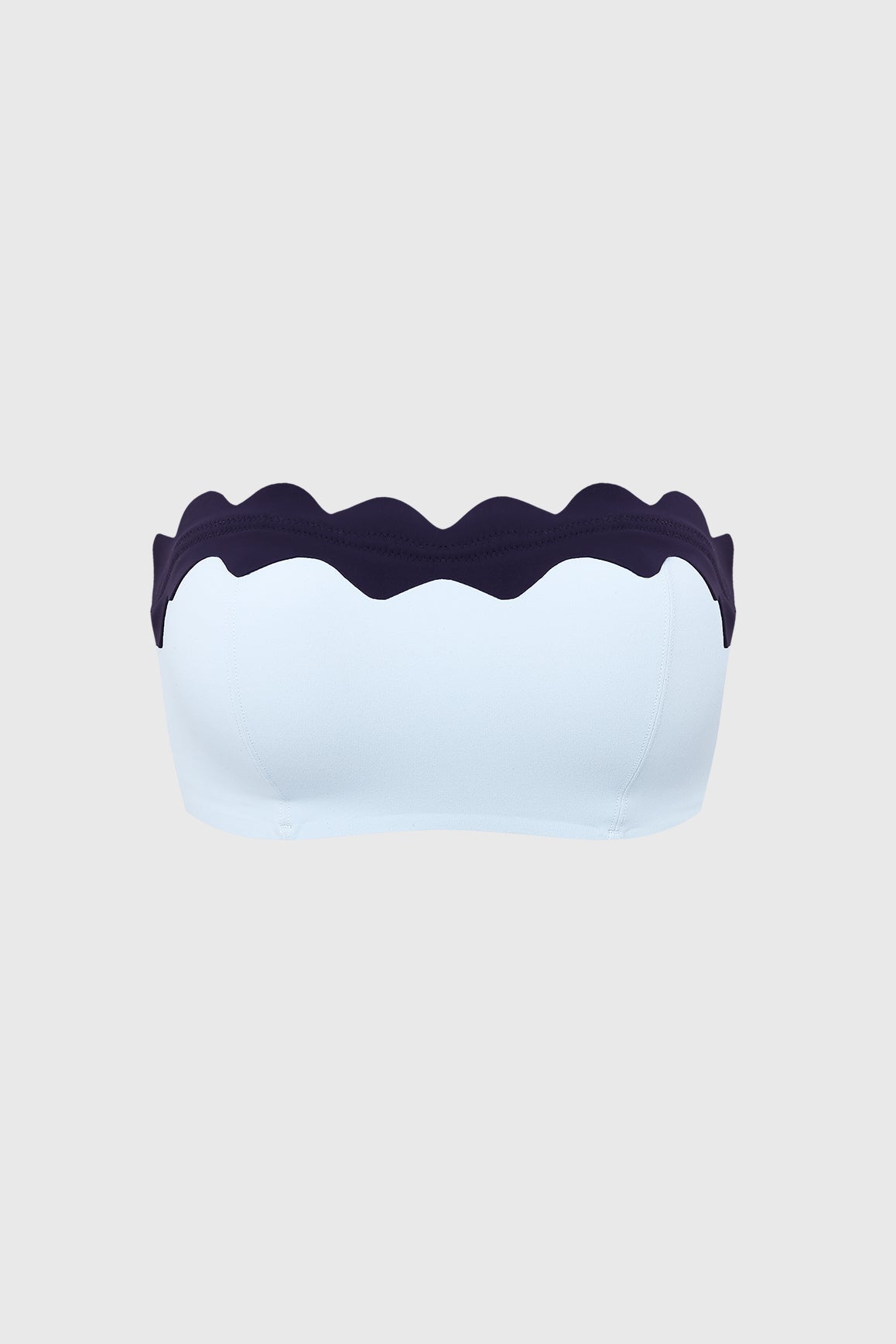 Scallop Contrast Bandeau - WISKII - Sports Bra