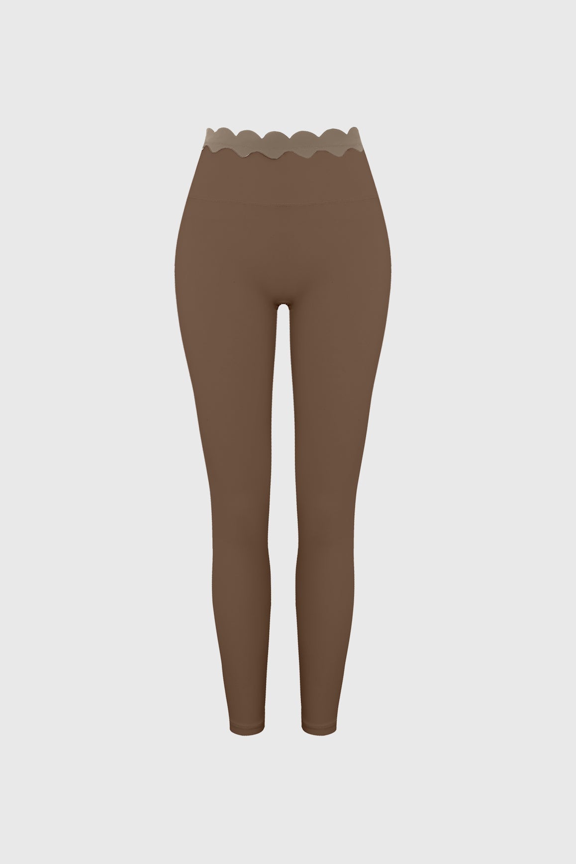 Scallop Contrast Scrunch Legging - WISKII - Leggings