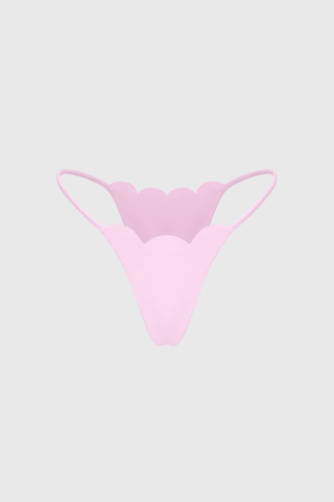 Scallop High-Leg Bikini Bottom - WISKIIWS693sakurazenS