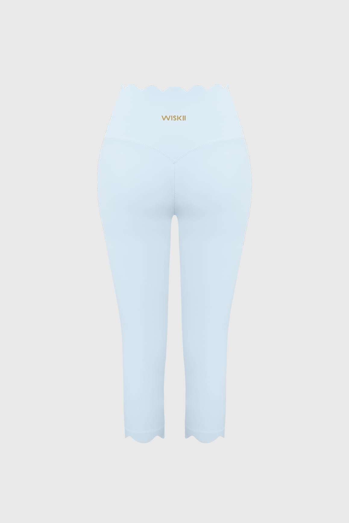 Scallop Scrunch Capri Legging - WISKII - Leggings