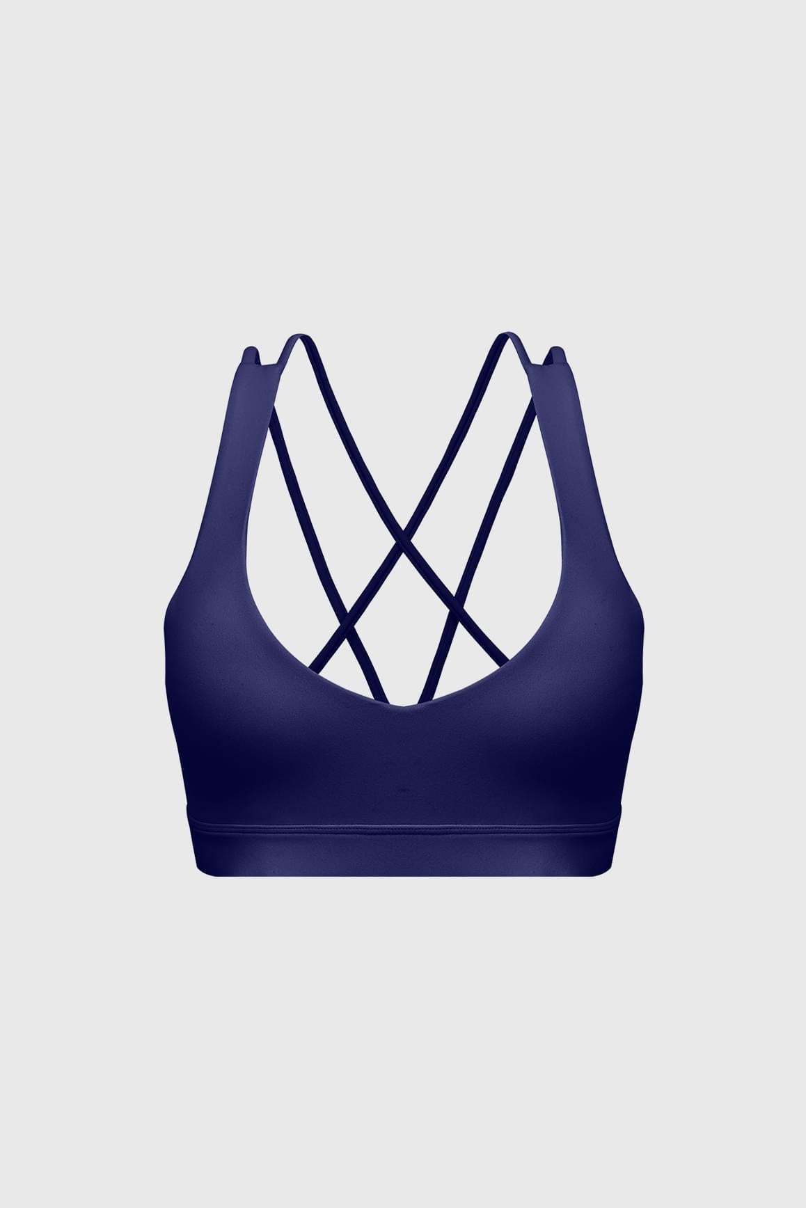 Scoop Neck Crossback Bra - WISKII - Sports Bra