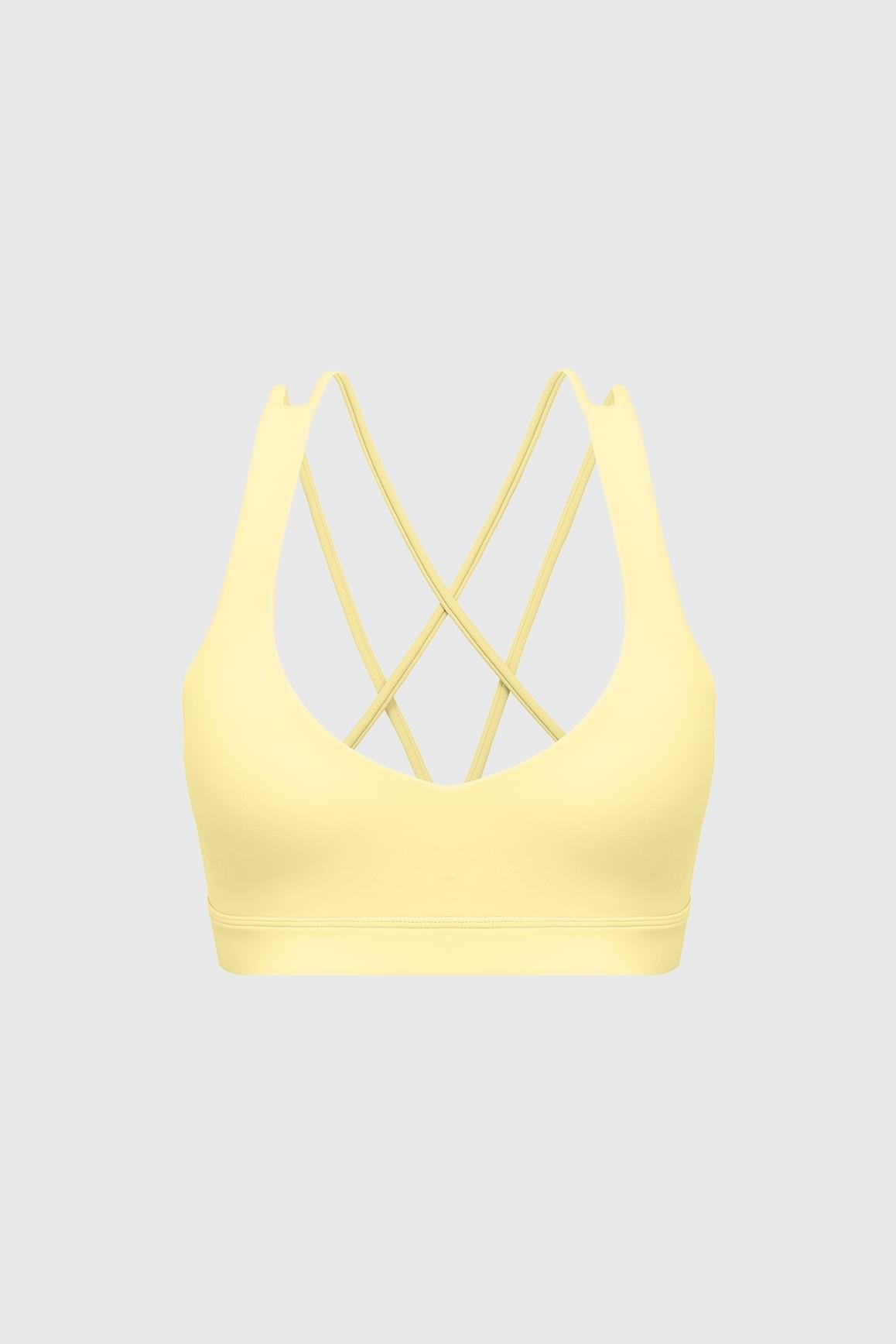 Scoop Neck Crossback Bra - WISKII - Sports Bra
