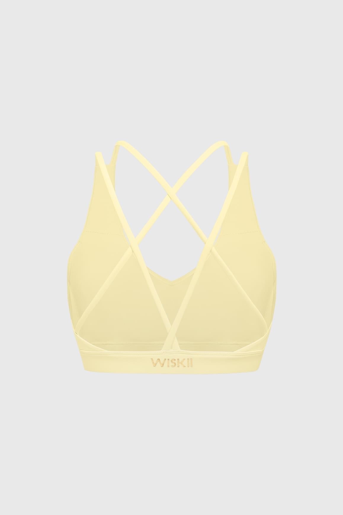 Scoop Neck Crossback Bra - WISKII - Sports Bra