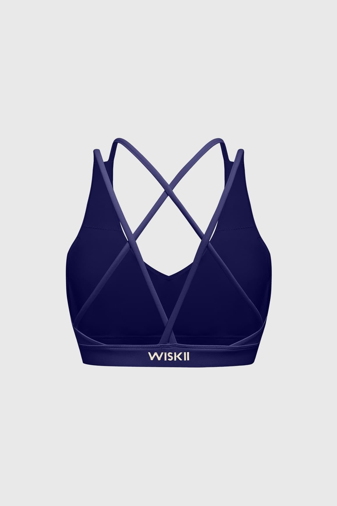 Scoop Neck Crossback Bra - WISKII - Sports Bra