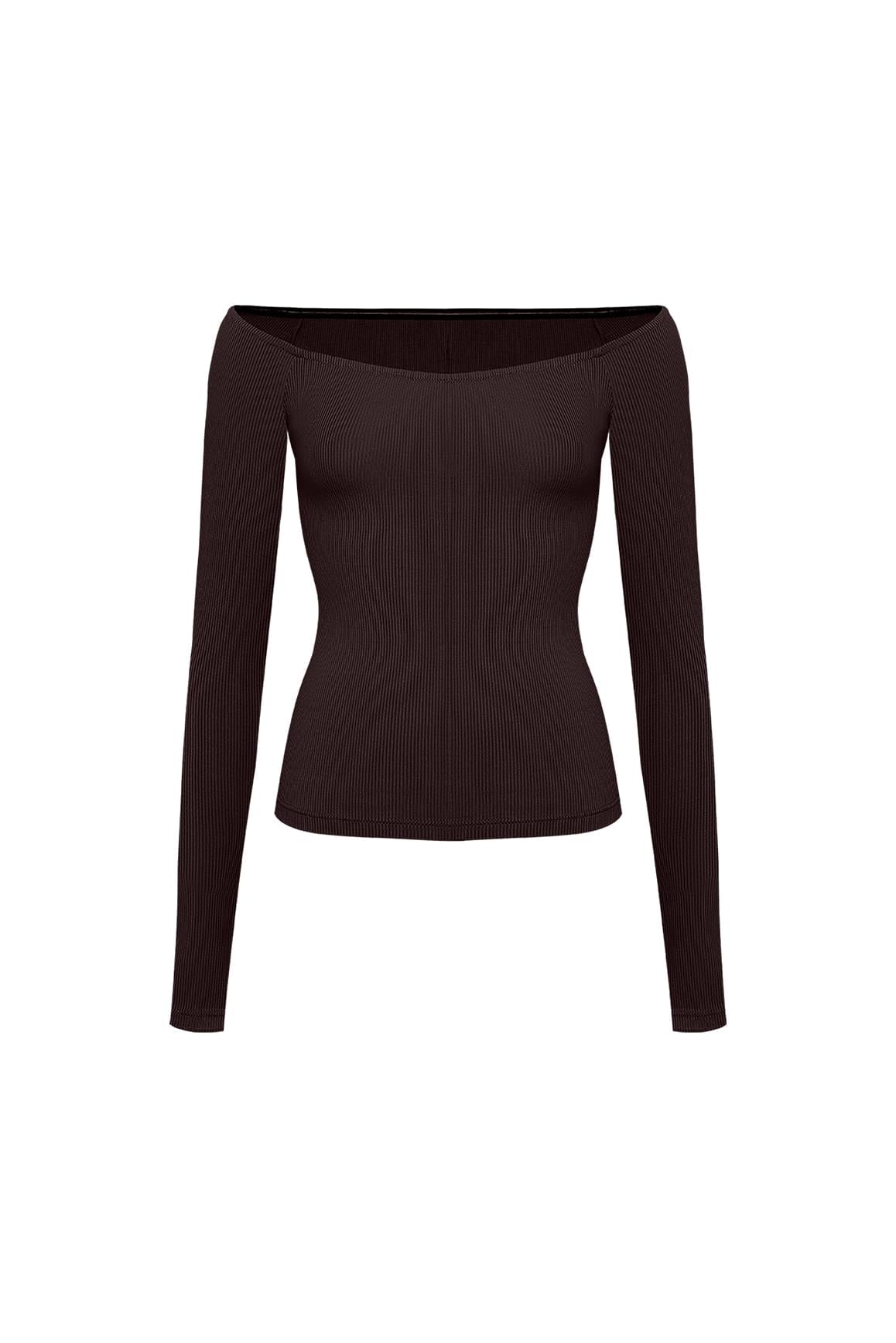 Sculpt Off-Shoulder Top - WISKII - Shirts & Tops